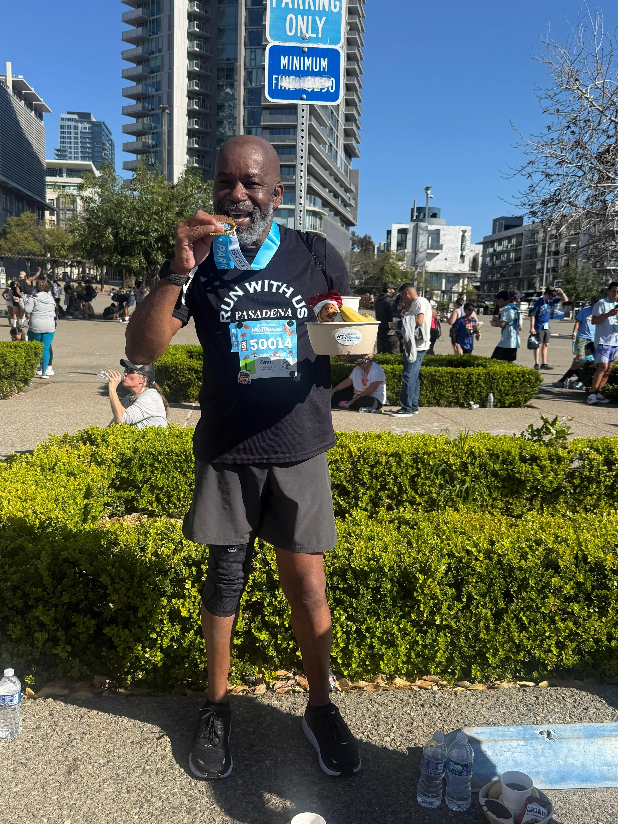 Kevin Eyo Runs Hot Chocolate