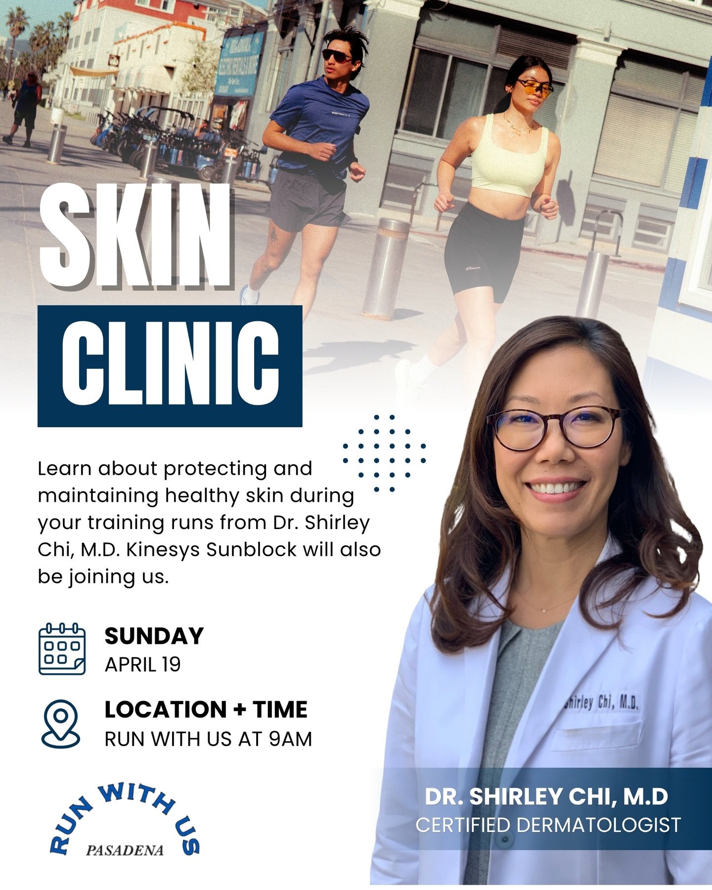 Save the date!! We know you&rsquo;re looking forward to working towards your goals this spring and summer, but protecting and maintaining healthy skin is especially important during the hottest months of the year. 

Dr. Shirley Chi, M.D will be joini