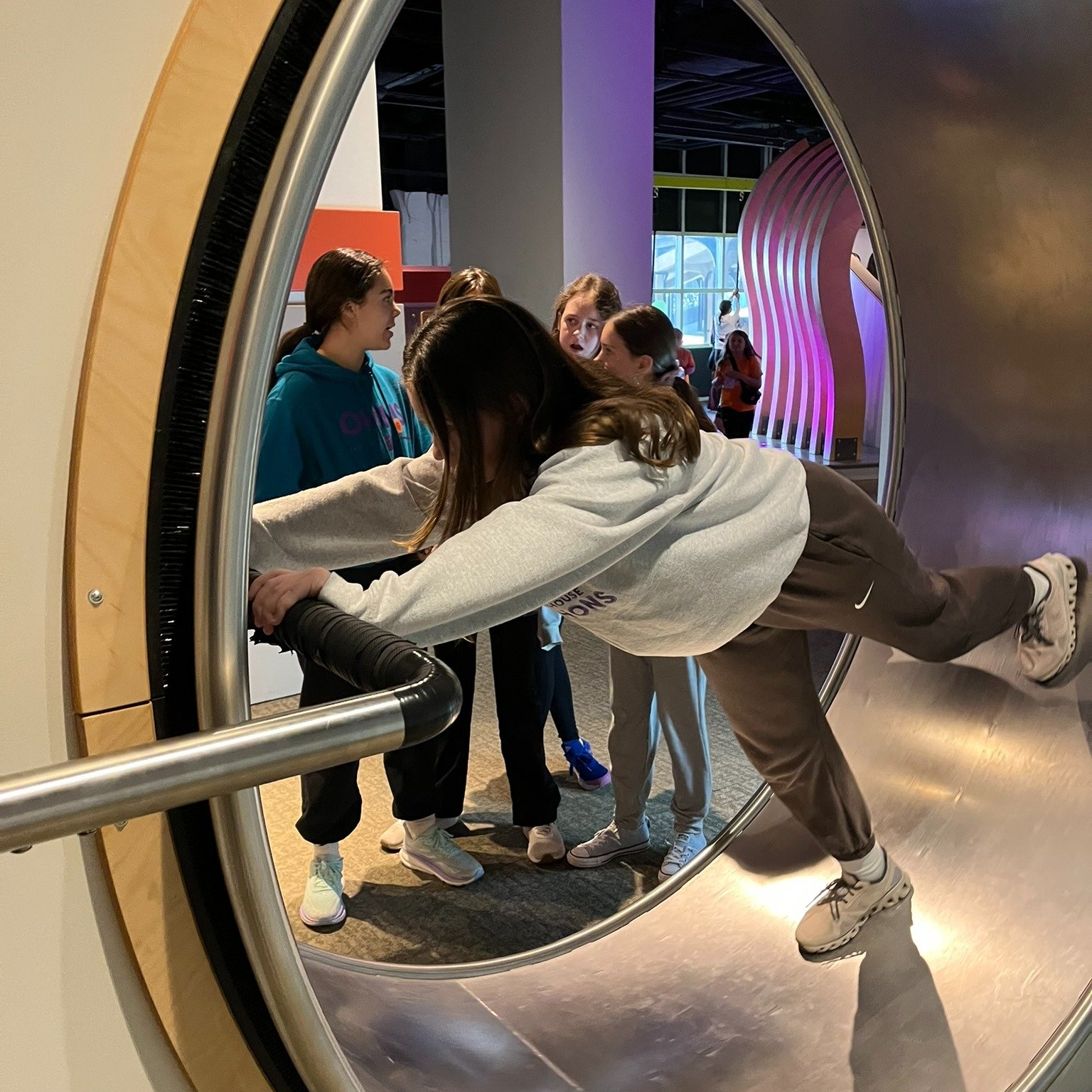 This Earth Day, the whole school spent the entire day at the @sciencemuseumofvirginia. Our girls spent the day racing, experimenting, organizing, collaborating, questioning, and making connections. We ended our day taking in a documentary about engin