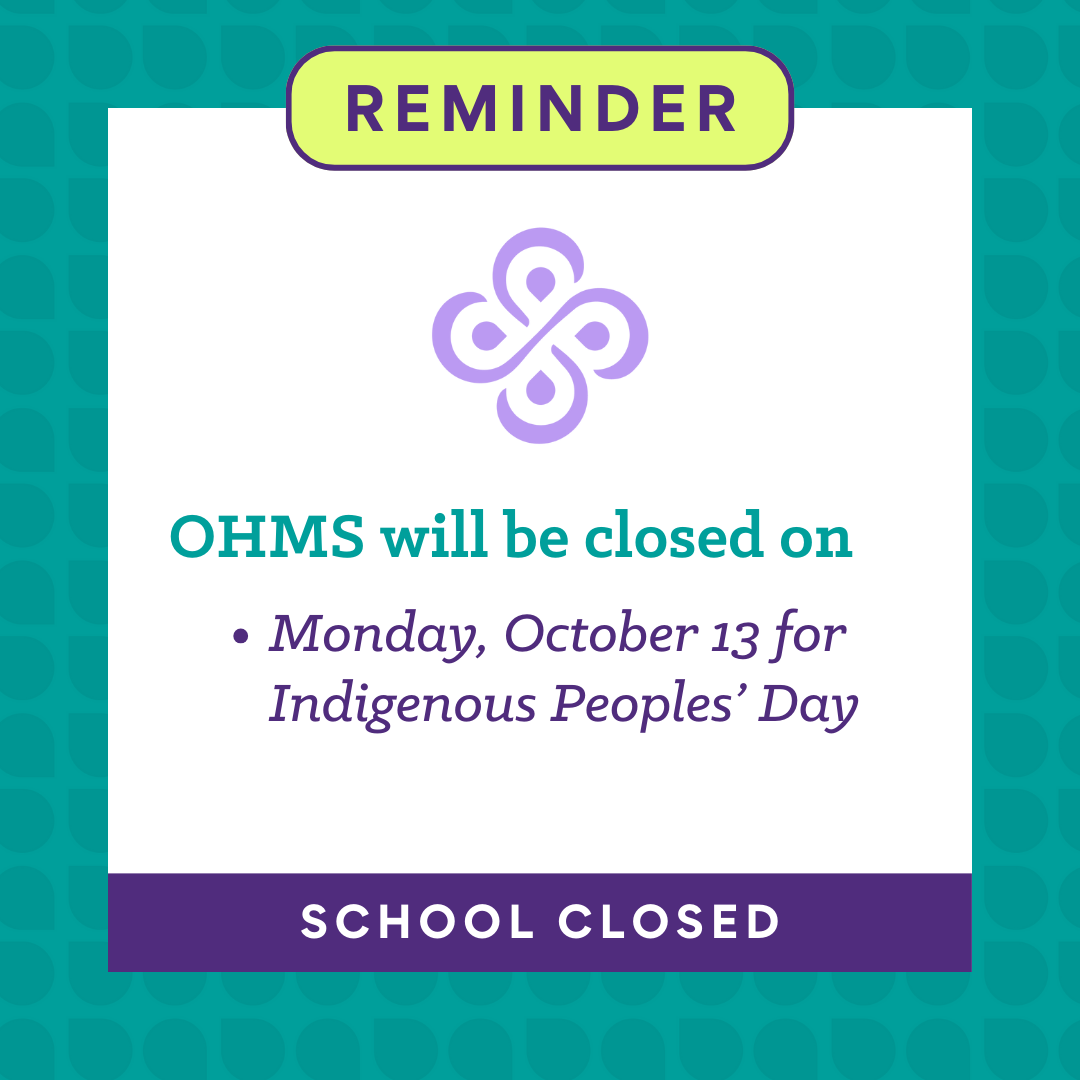 School Closed: Indigenous Peoples' Day