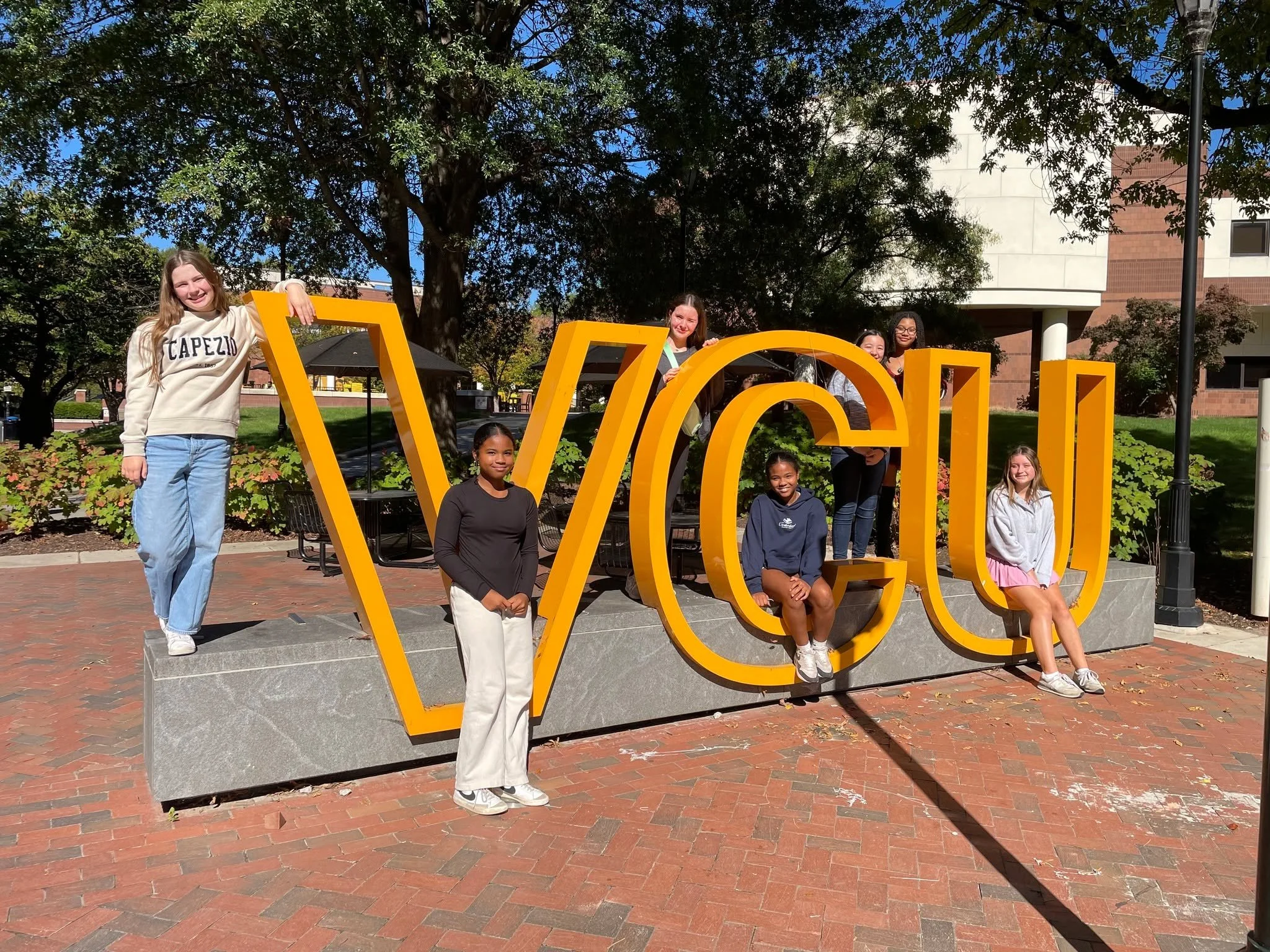 A group of 8th Graders walked to VCU for the annual @inclusive_va Prejudice Awareness Summit for middle schoolers. While there, they spent the day learning about the cycle of prejudice and working with students from 13 other schools from the Richmond
