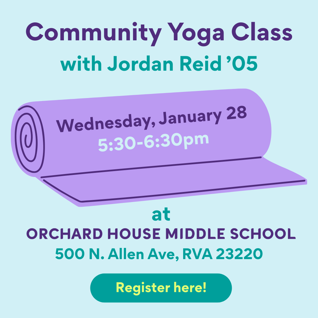 Community Yoga Class with OHMS Alumnae Jordan Reid ('05)