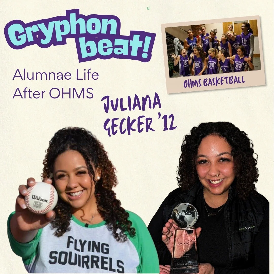 We've got a new alum spotlight up on our website&mdash;see what Juliana Gecker '12 has to say about building your identity in middle school and how the world can be the right kind of small when you belong to a sisterhood like Orchard House. (🔗in bio