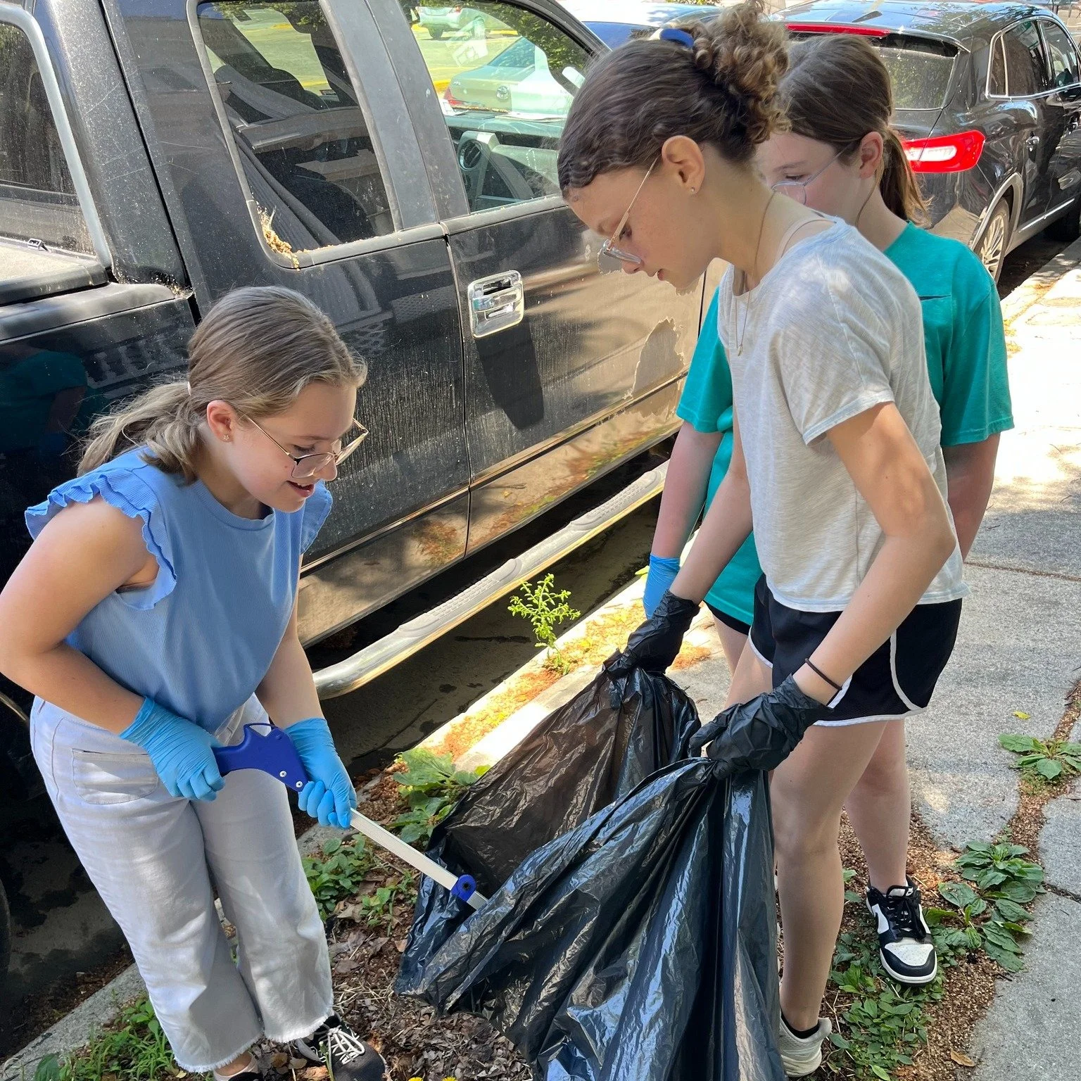 What's good for your body can be good for the Earth as well. Students donned gloves and headed out for a neighborhood walk - and cleanup - during PE classes earlier this week. The best part? The trash grabbers, of course!