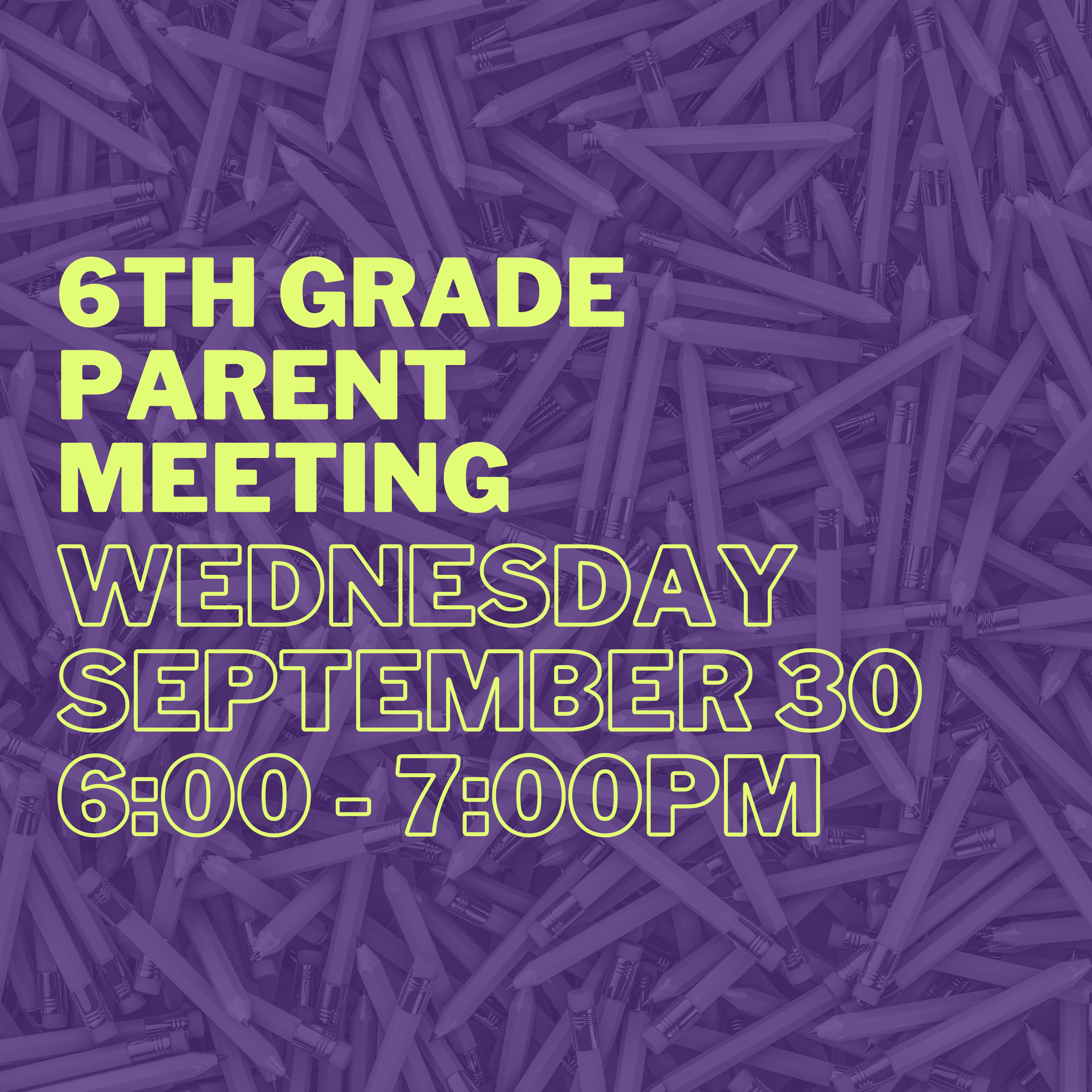 6th Grade Class Parent Meeting