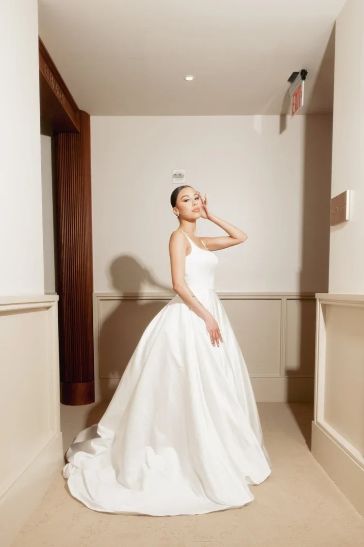 Professional bridal hair and makeup on wedding morning