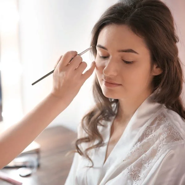Luxury bridal preparation before wedding day