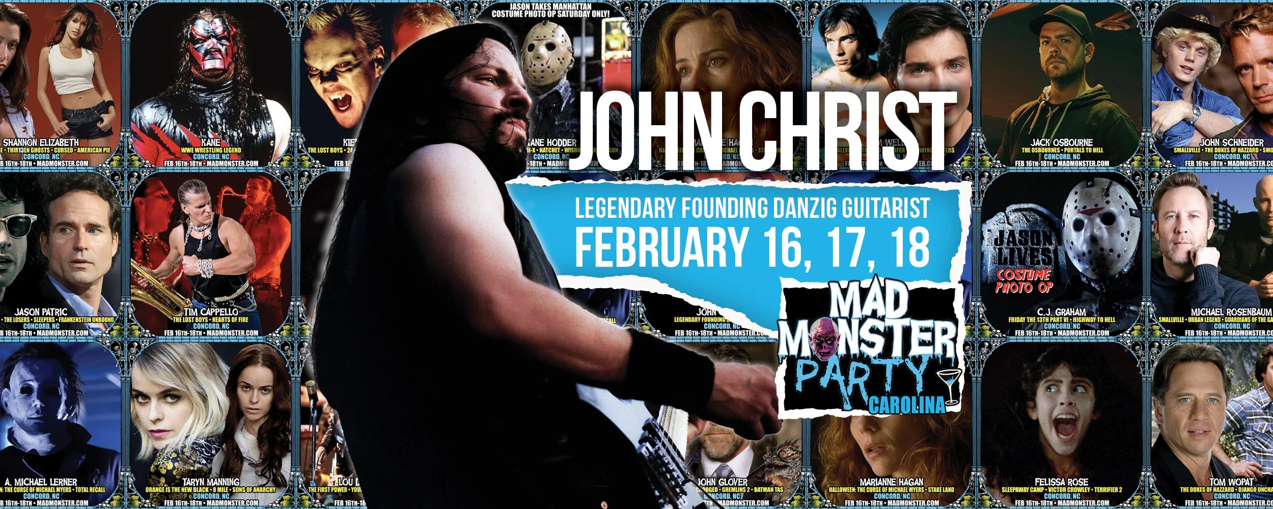 John Christ, legendary Founding Danzig Guitarist, appearing at Mad Monster Carolina, February 16, 17, 18, 2024