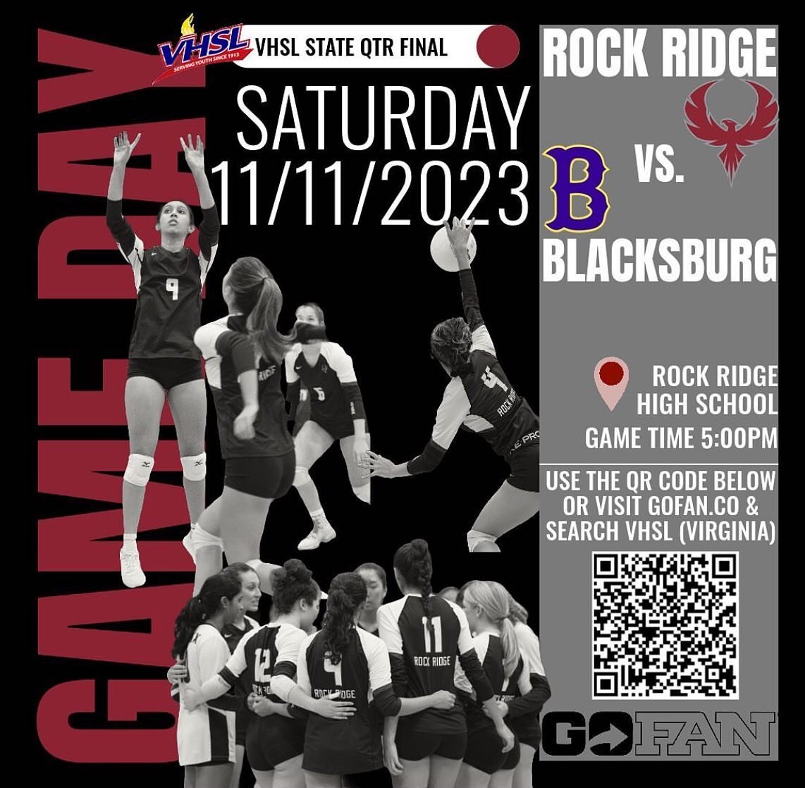 So excited for the @rockridgevolleyball team!  Looking forward to the game!