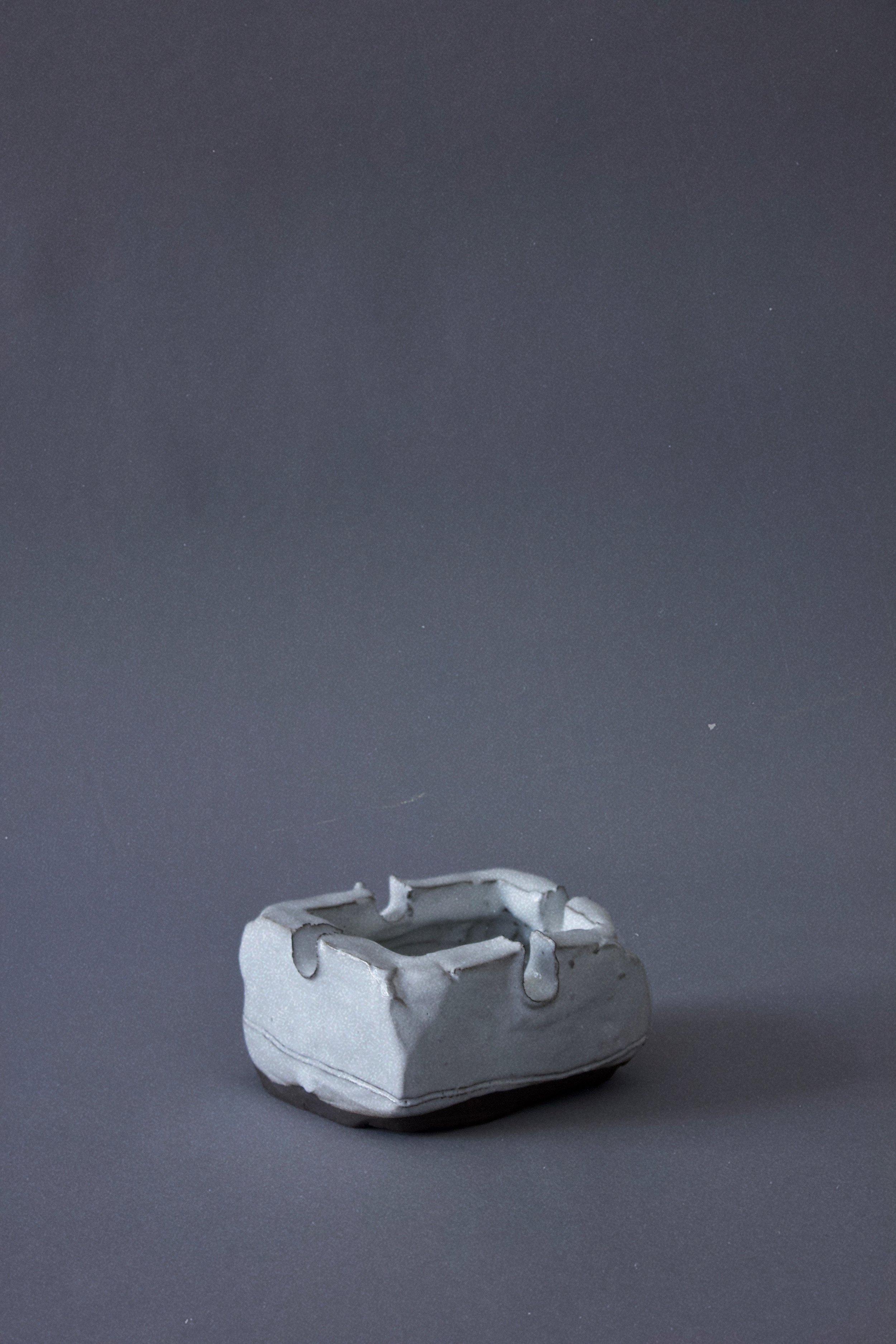 white ashtray