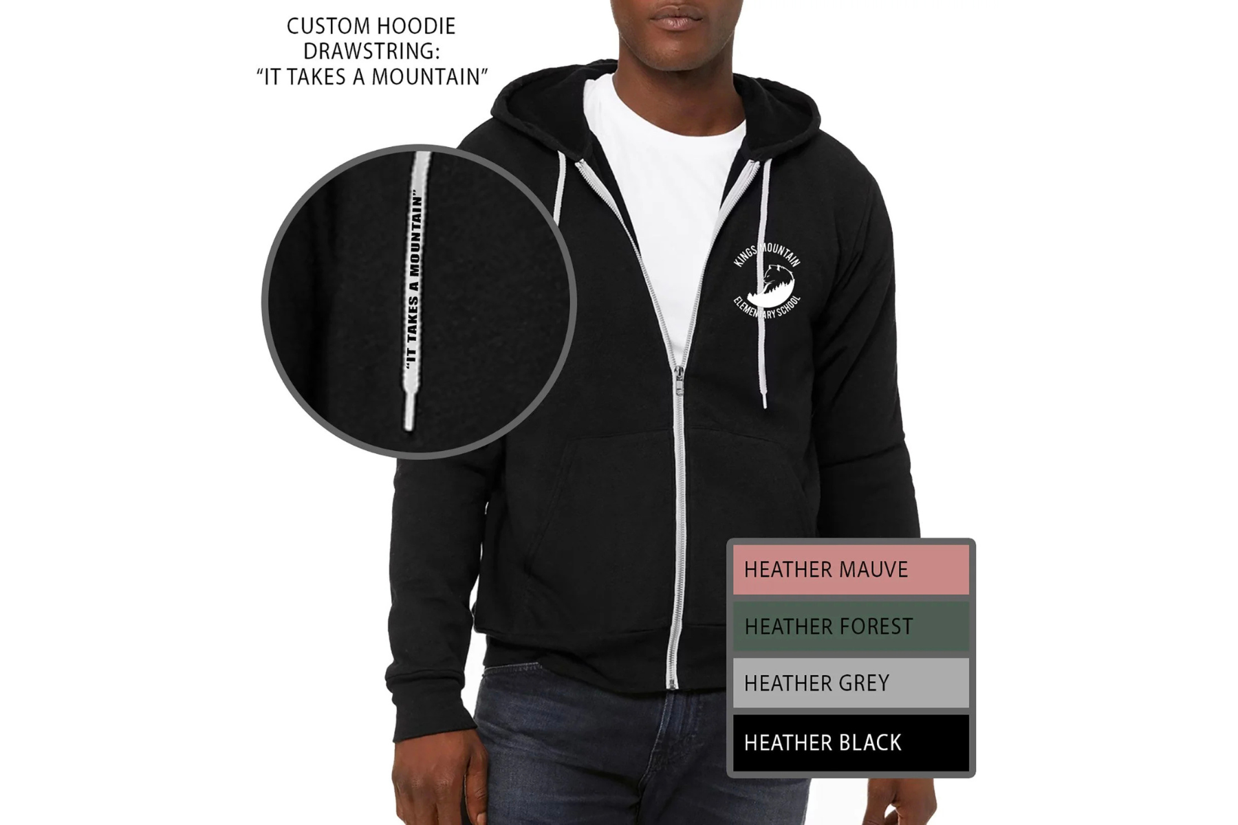 Adult Unisex Full-Zip Hoodie