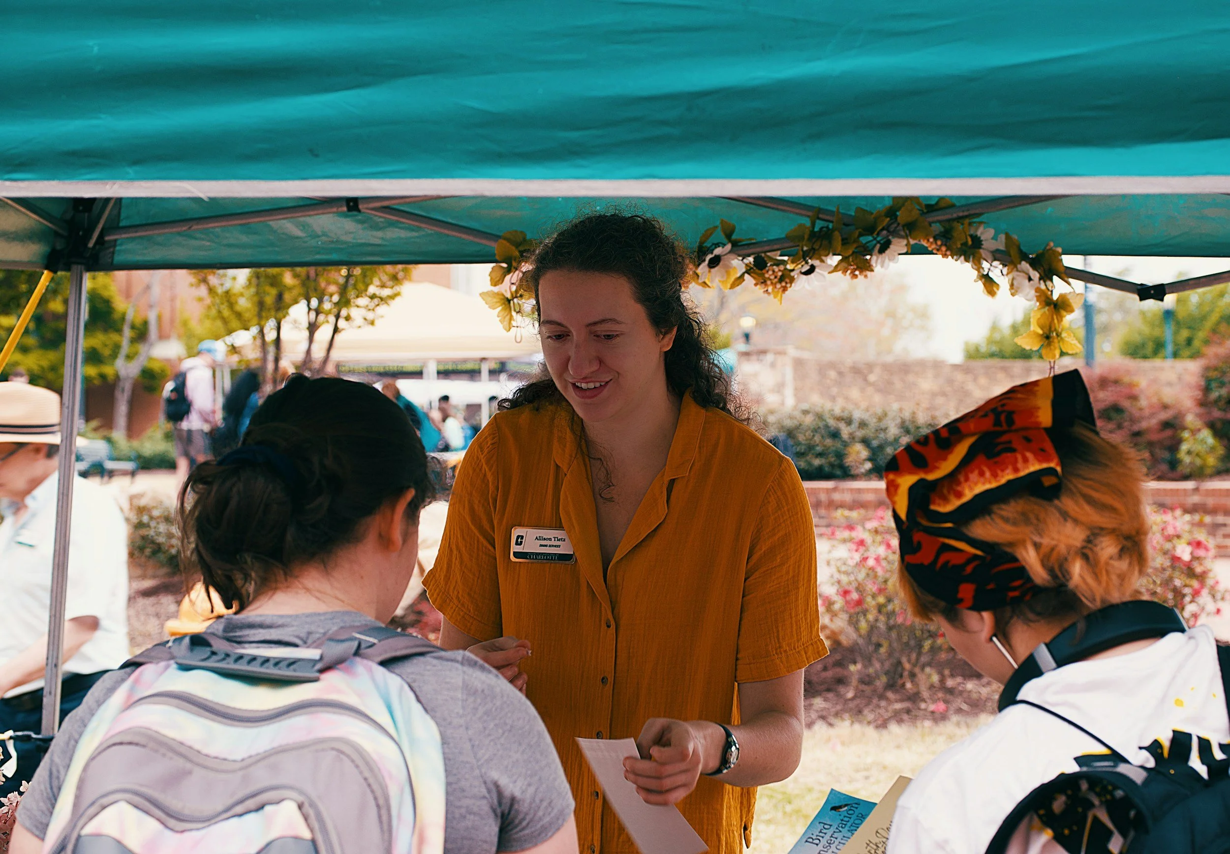 Students participating in a school activity