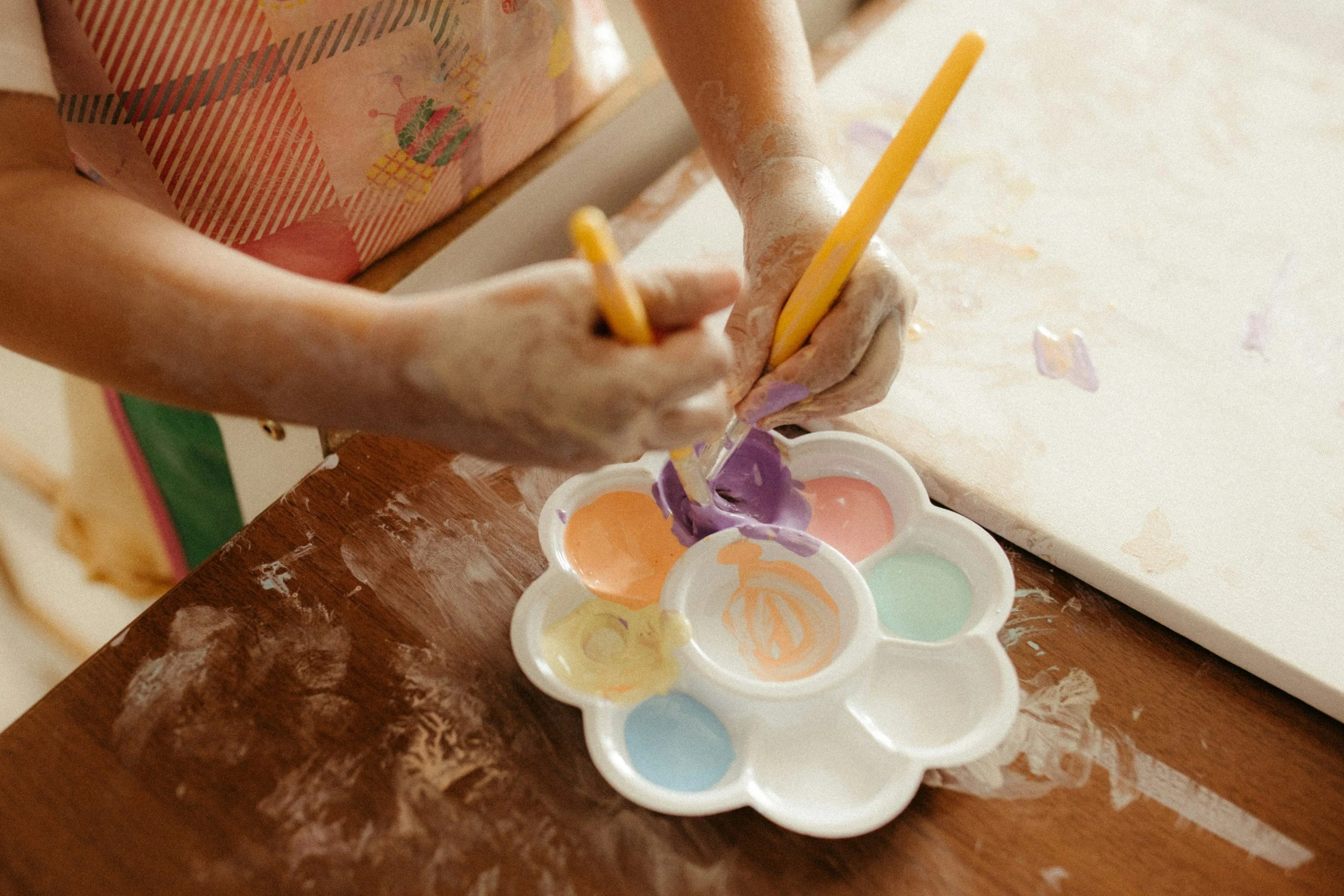 Students participating in a school activity