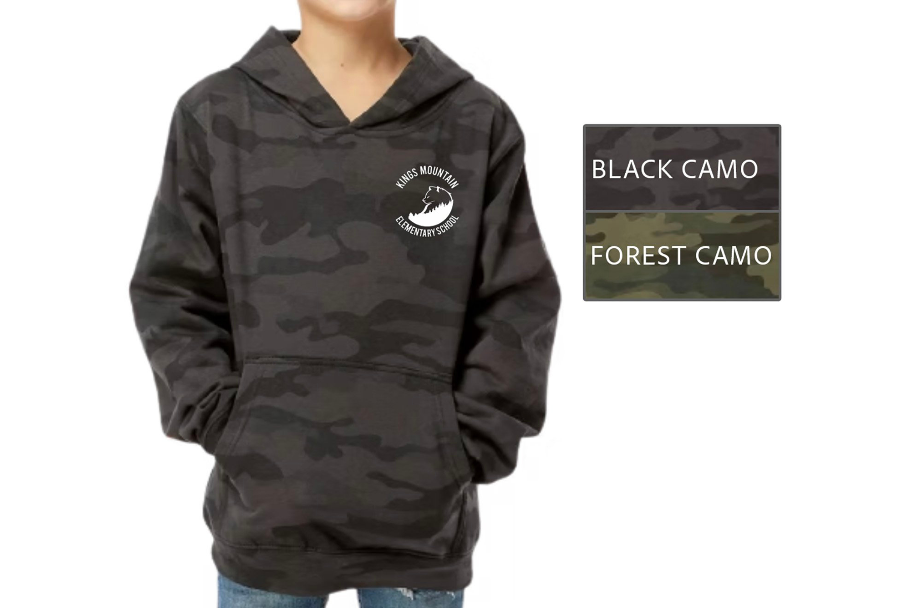 Youth Midweight Camo Hoodie
