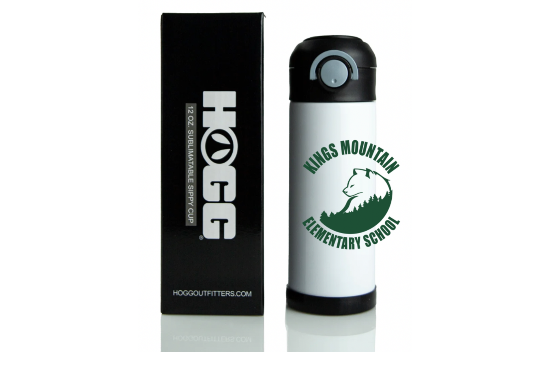 Black Stainless Steel Insulated Sippy Cup (12 oz)