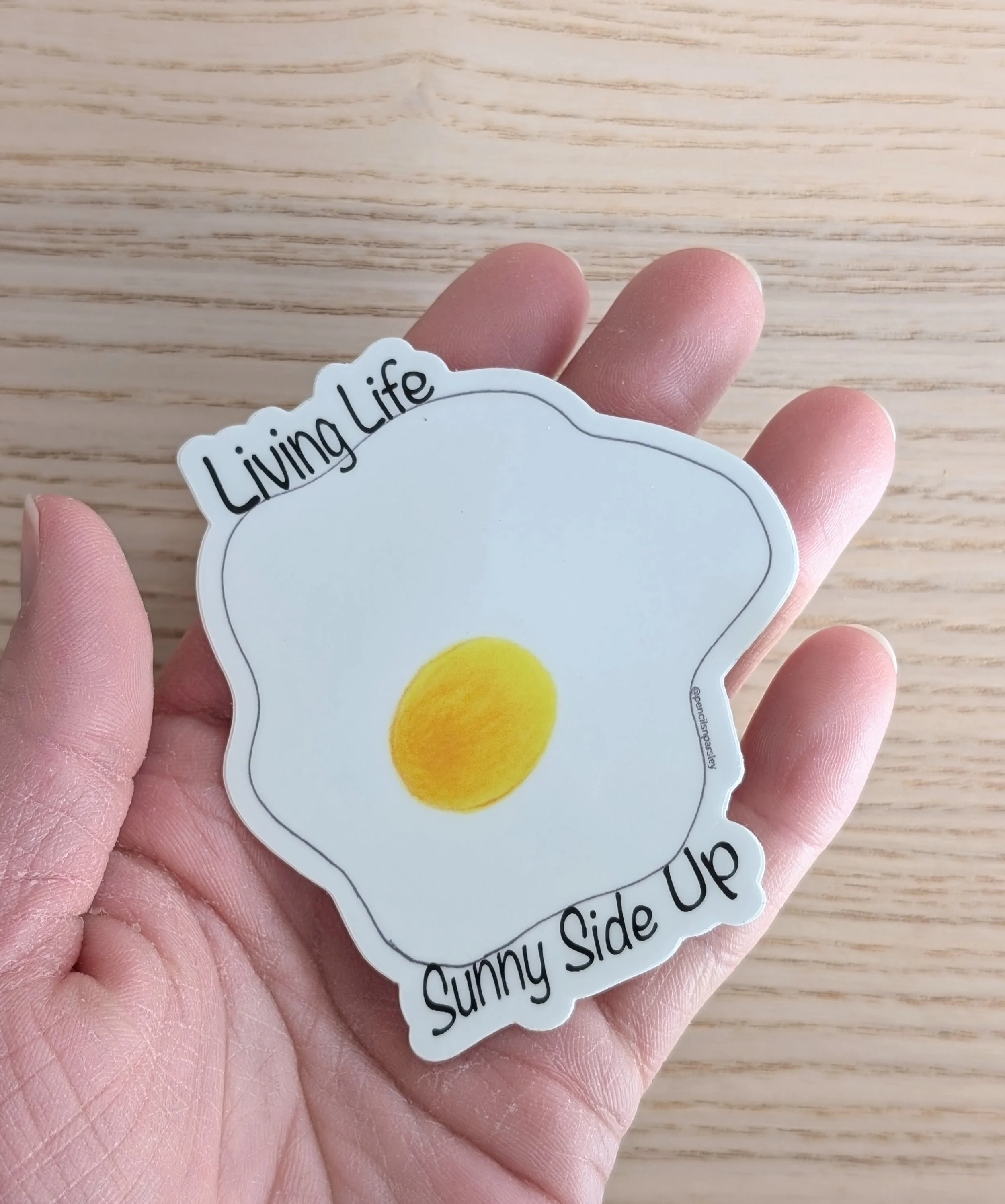 "Sunny Side Up" Egg Vinyl Sticker