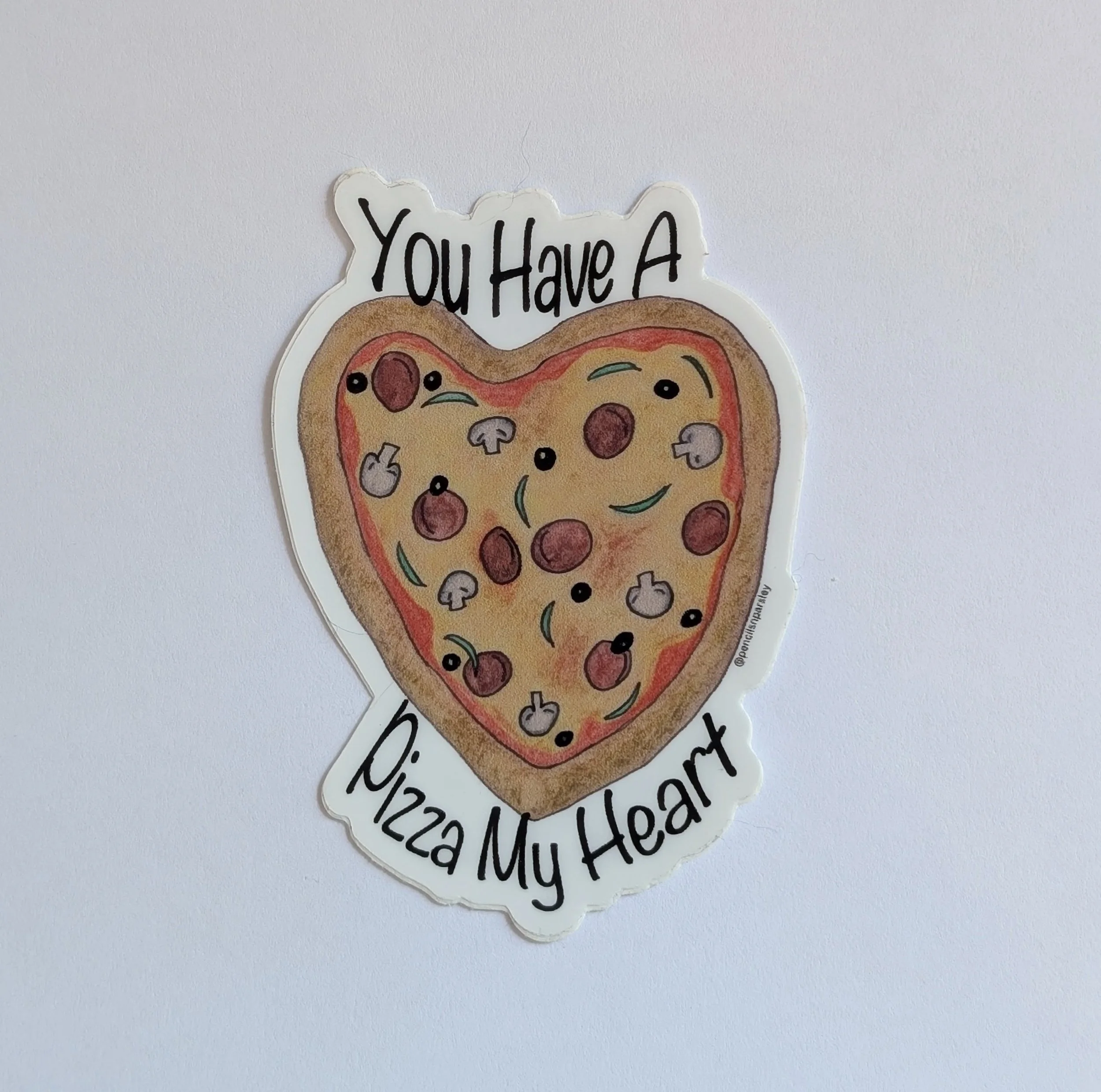 "Pizza My Heart" Vinyl Sticker