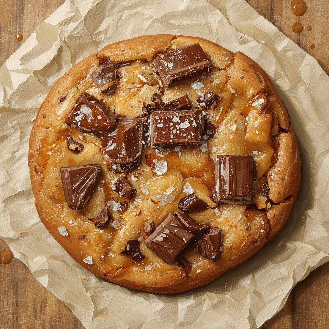 Salted Caramel Chocolate Chunk Sourdough Cookies - a dozen  (Free Shipping)