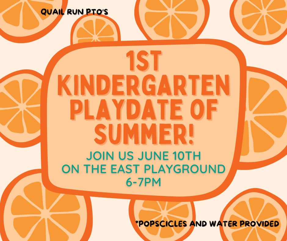 1st Kindergarten ONLY-Playdate of Summer!