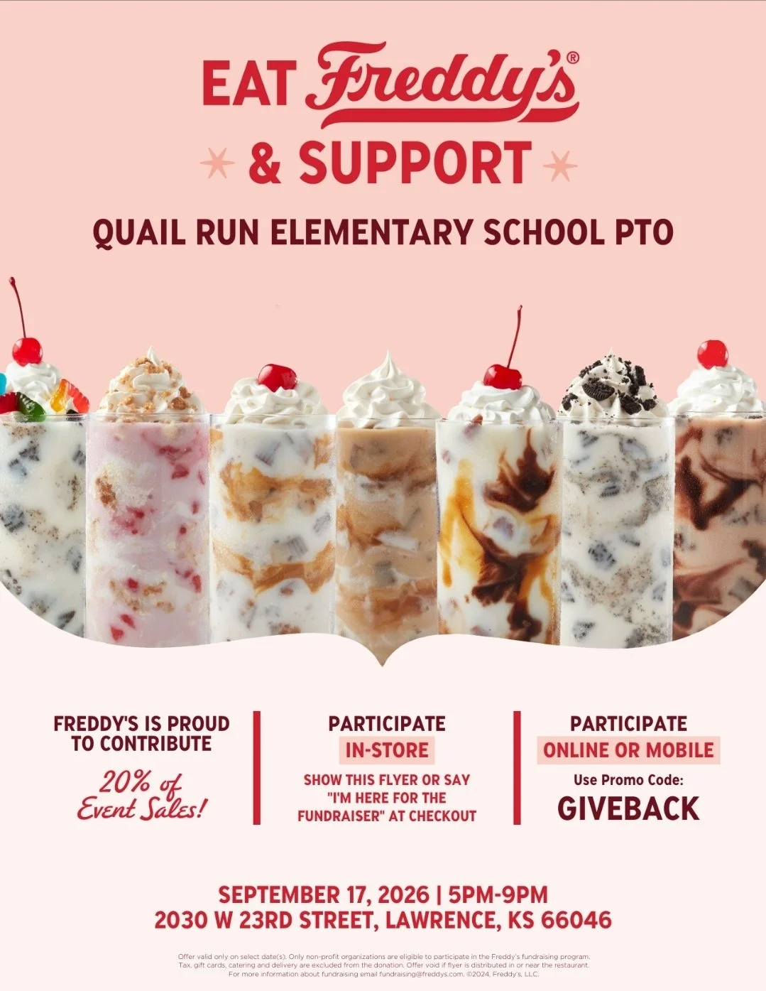 Dine &amp; Donate at Freddy's