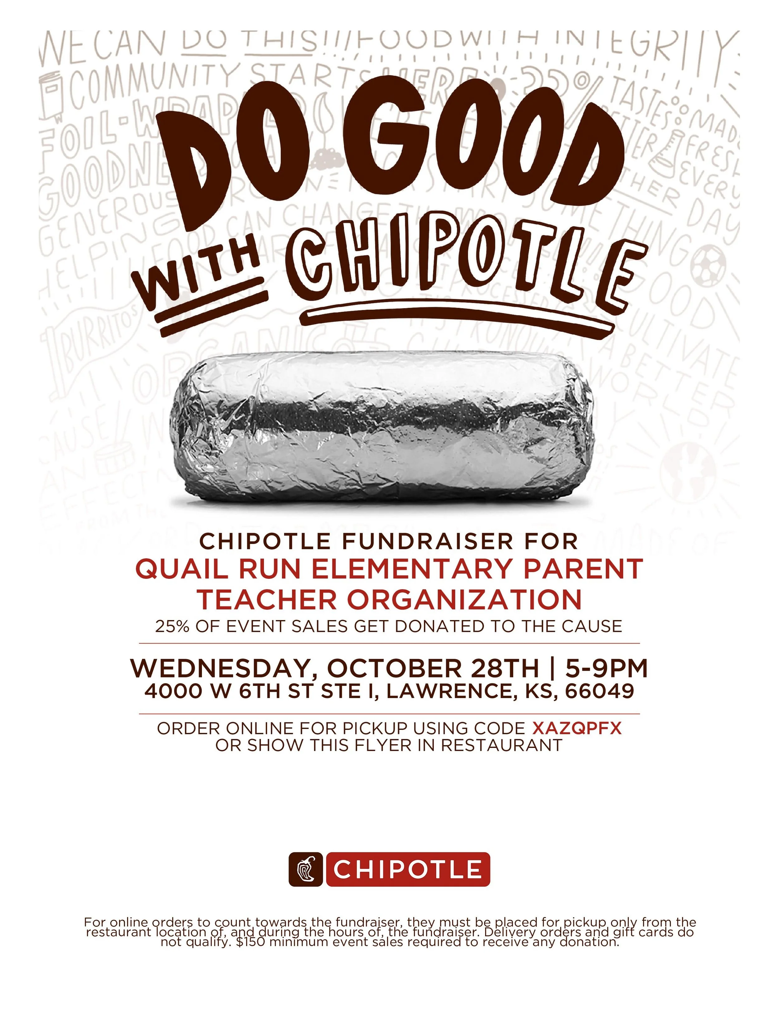 Dine &amp; Donate - Chipotle on 6th 