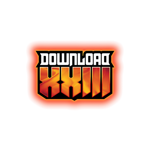The image shows a logo with the words "Download XXX" in bold, stylized letters, with the Roman numerals "XXX" in a gradient color and surrounded by a glowing red-orange outline.