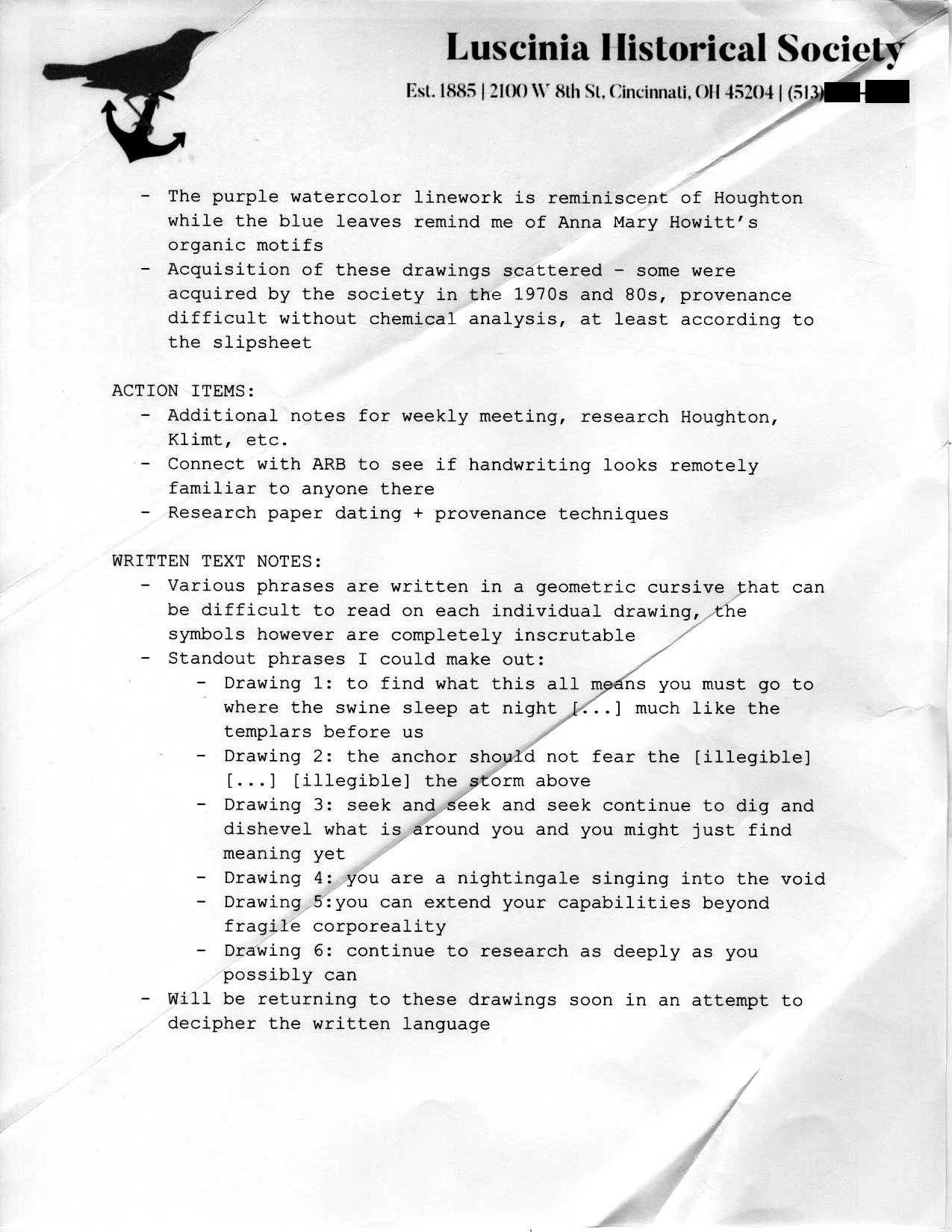 Object #AZ.LD98.AN1.2 (copy). Original object kept in offsite storage, photocopy made 2025. 