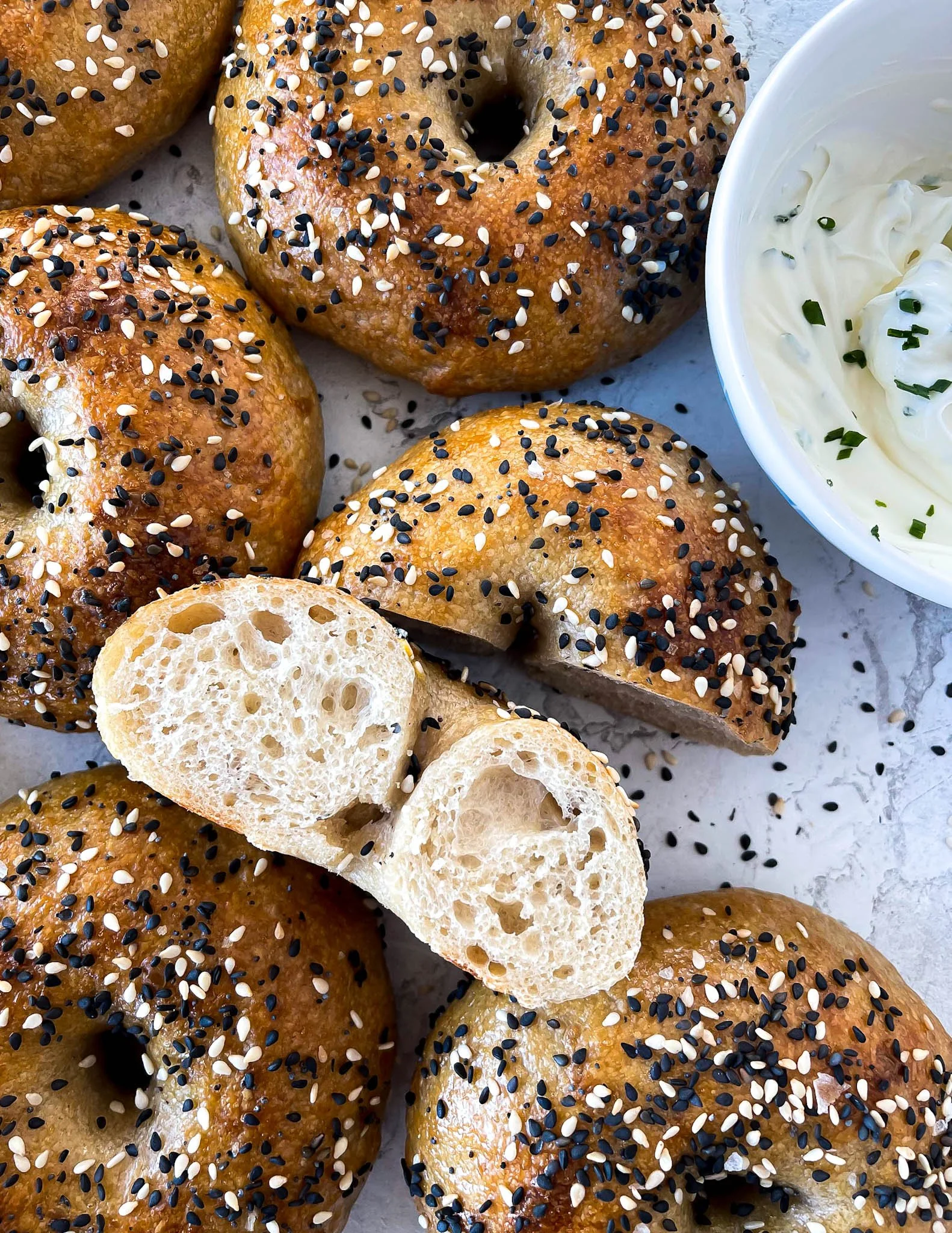 Sourdough Bagels