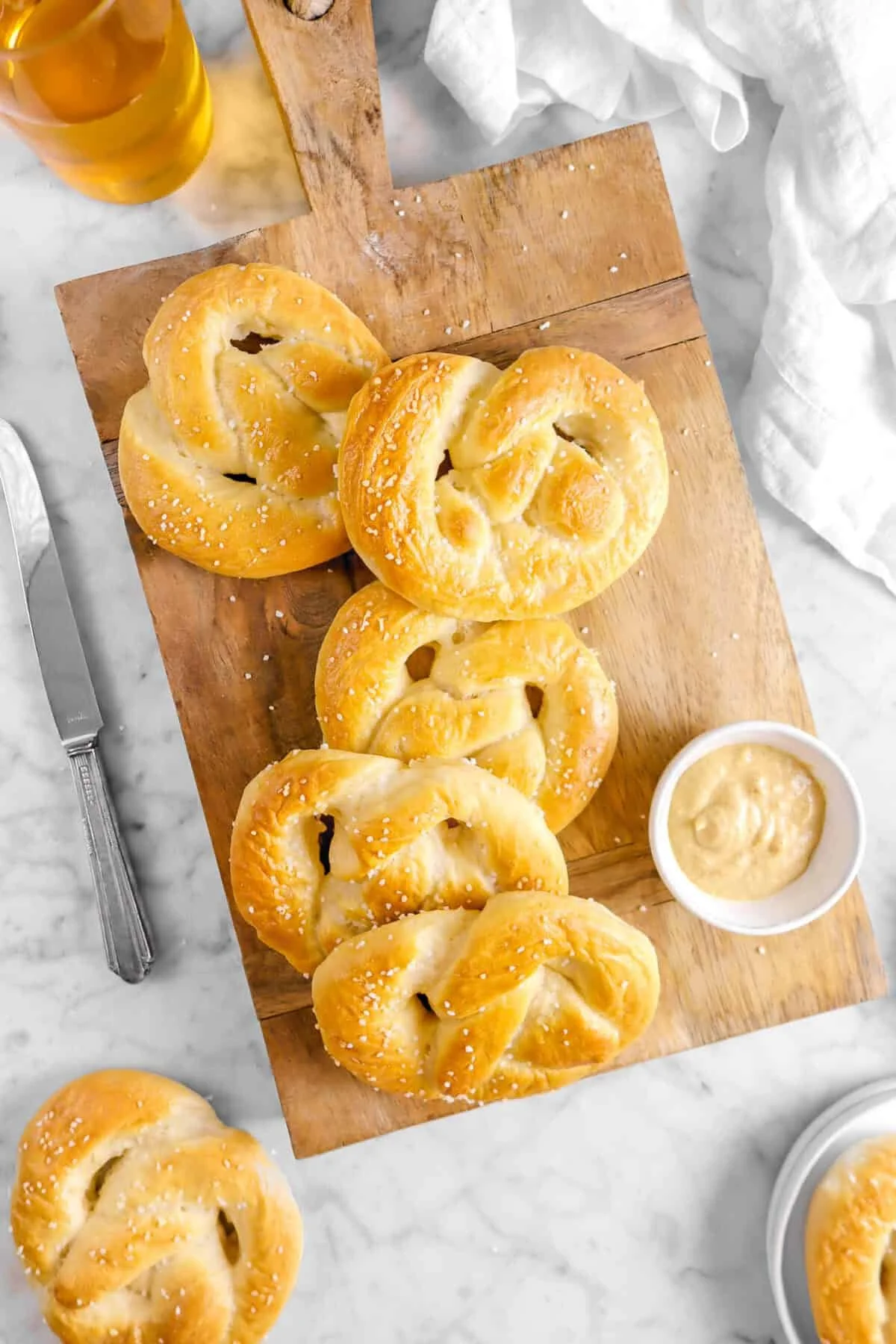 Sourdough Soft Pretzels