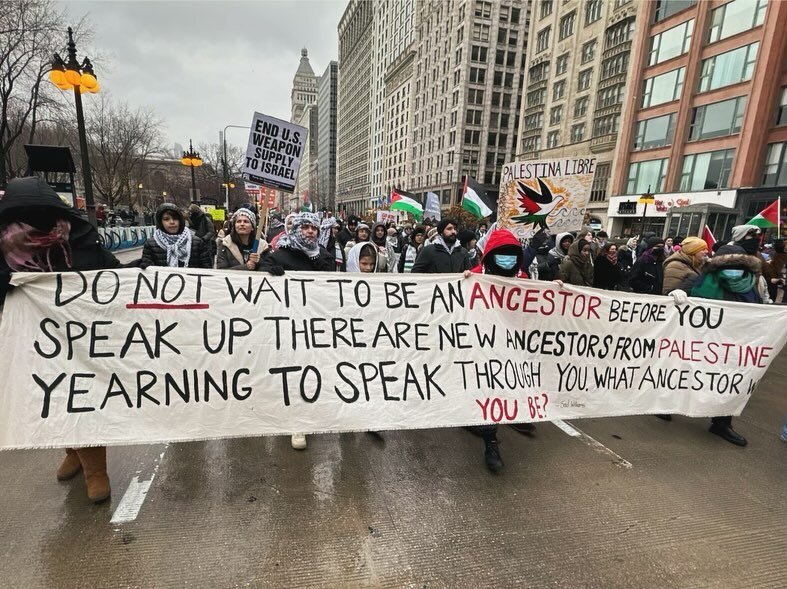 During our sabbatical, we rallied, co-created space for protest banner making, and honored the lives of Palestinians. We are dedicated to uplifting the demands of Palestinian people as they resist occupation. Till date, this genocide has taken the li