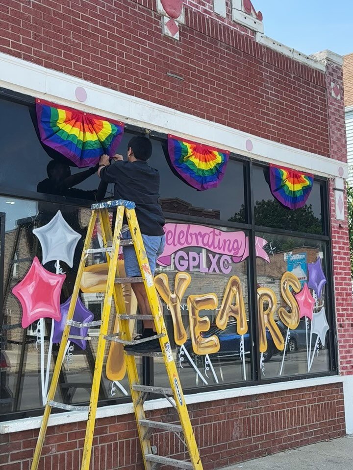 🏳️&zwj;🌈🏳️&zwj;⚧️Happy Pride Month! We&rsquo;re kicking off the celebration by hanging our flags in Gage Park, a community where the sight of the Pride flag is a bit of a rarity. We also joined our friends at @hydeparkartcenter to offer a mindful 
