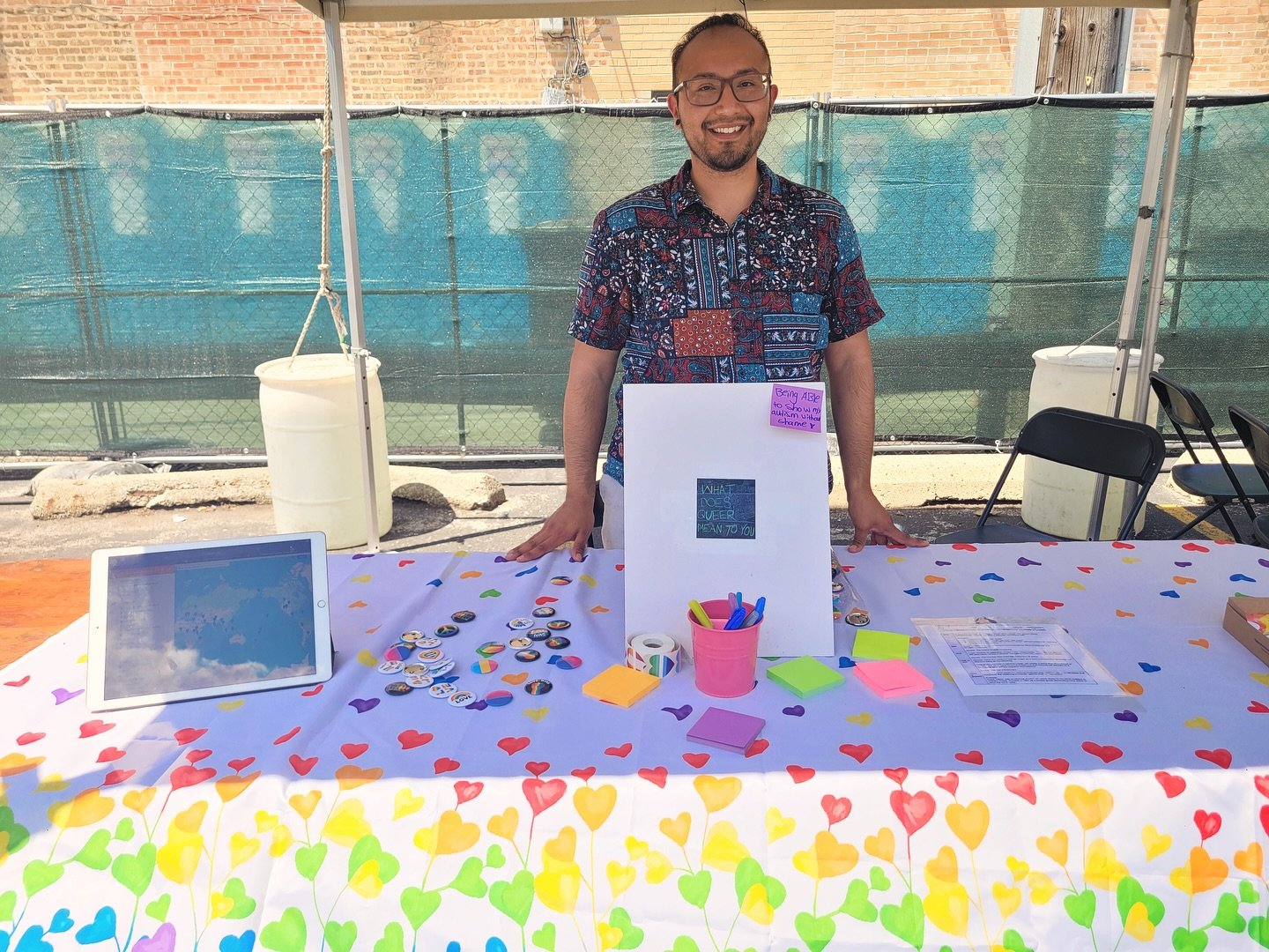 We&rsquo;re at Pride Fest with our friends at @center_on_halsted 🏳️&zwj;⚧️Stop by and say Hi to Jeffrey if you&rsquo;re around! Happy Pride 🏳️&zwj;🌈