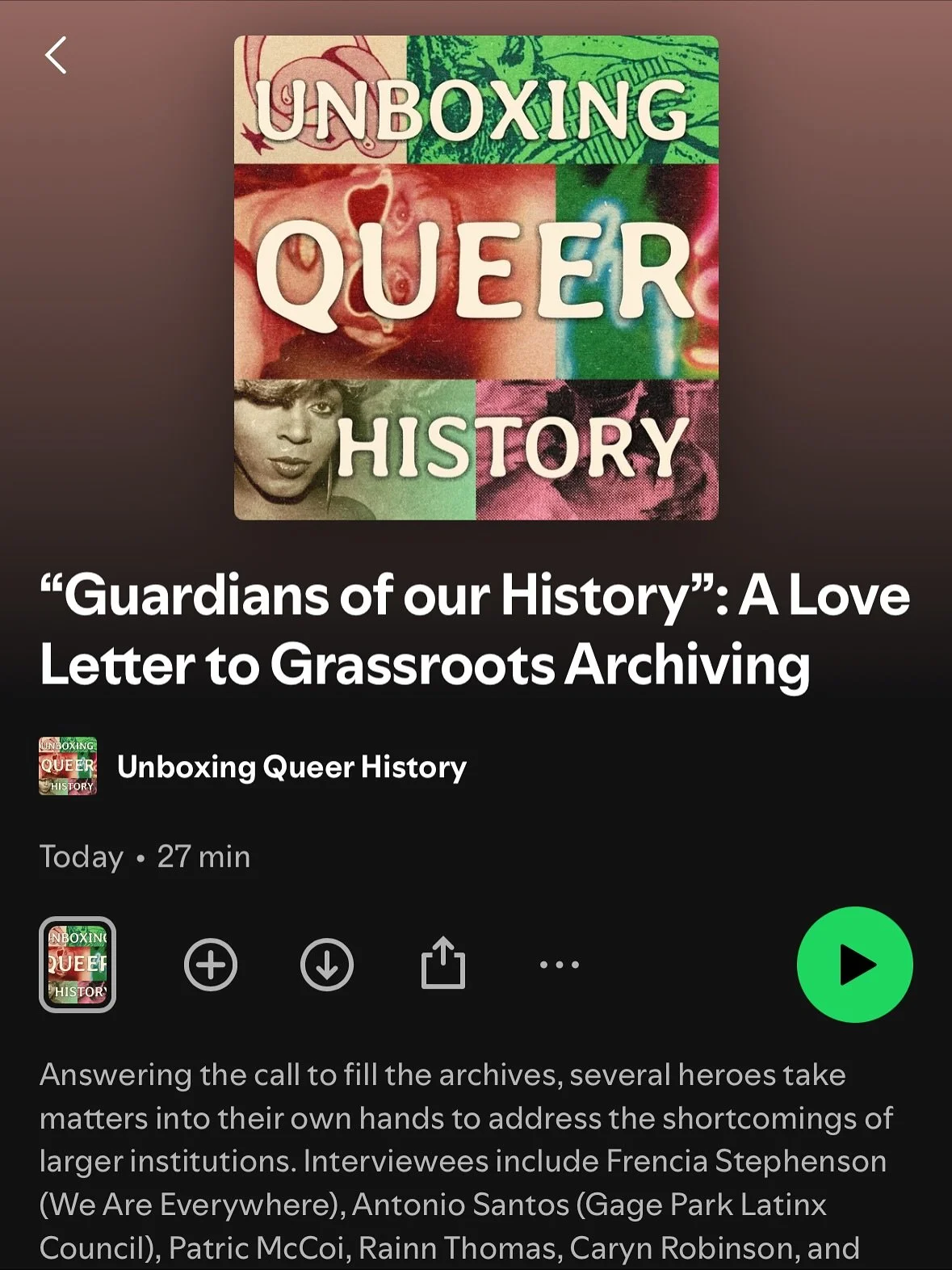 GPLXC Executive Director and Co-Founder Antonio Santos spoke with @gerberhart for the Unboxing Queer History podcast for their latest episode &ldquo;guardians of our history: A love letter to grassroots archiving&rdquo;