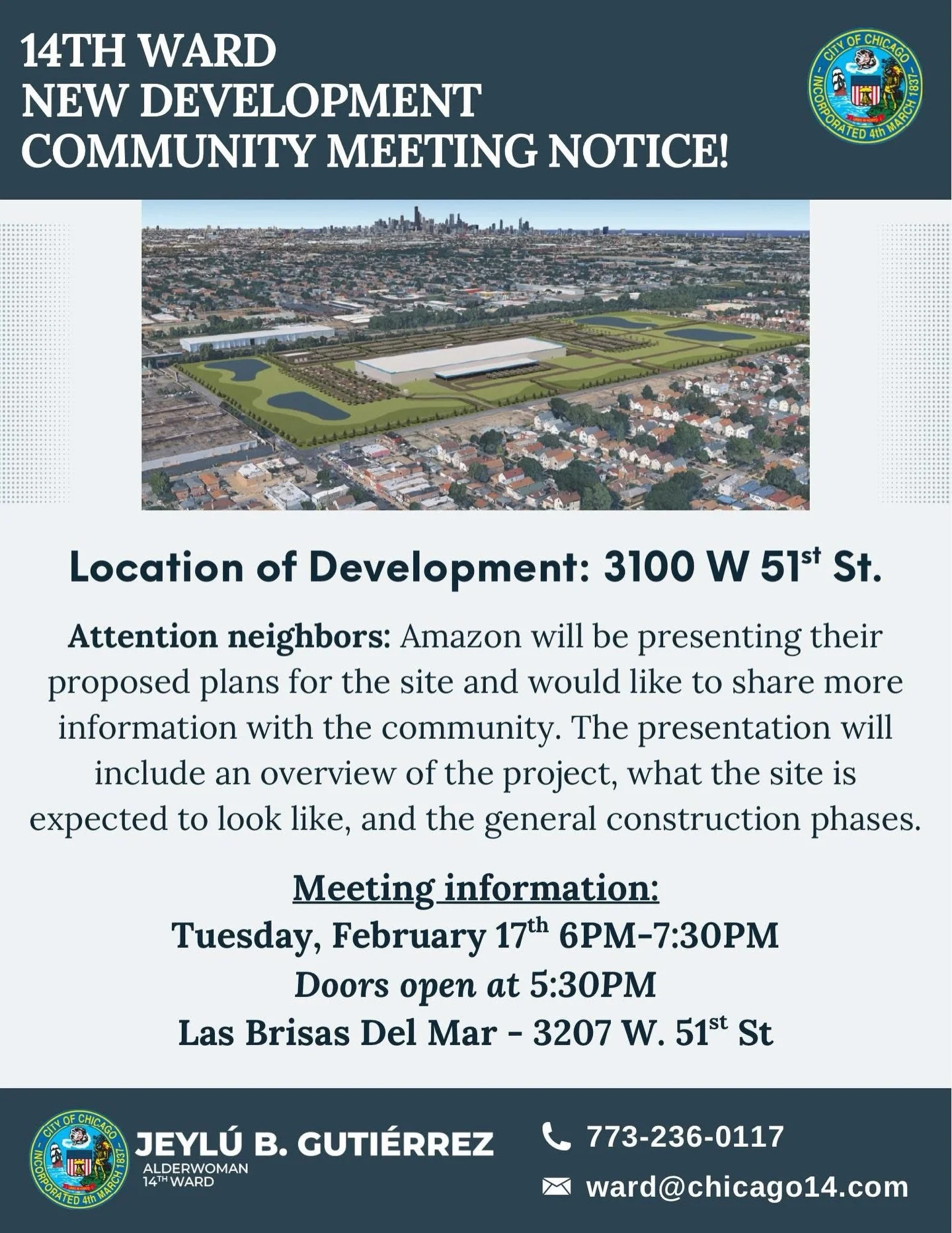🚨After purchasing 70 acres of land in Gage Park, in 2021, AMAZON is finally ready to share their plans on how they plan to move forward on their 316,550 square foot building in a densely populated residential area with no community input or accounta