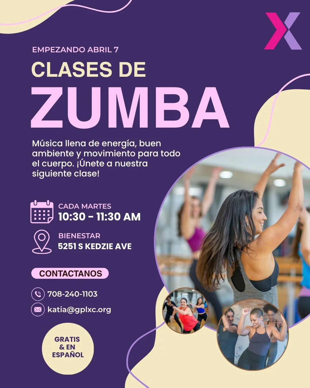 Come to our Free Zumba Classes in Gage Park. 

At GPLXC, we believe that liberation is a physical practice. Our work toward social justice and equity cannot be separated from the vitality of our bodies; to sustain the struggle for a better world, we 