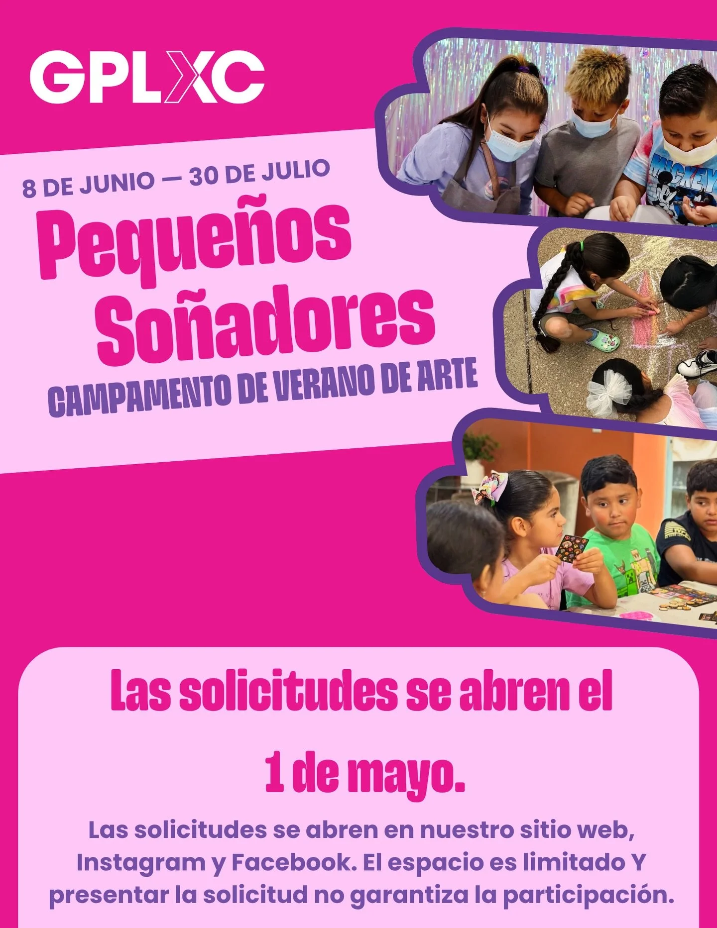 Our favorite time of year is almost here. We are beyond excited to announce the 8th Annual Peque&ntilde;os So&ntilde;adores Free Summer Art Club! 🎨

We&rsquo;re back to turn Gage Park into a hub of creativity, friendship, and messy hands. Whether yo