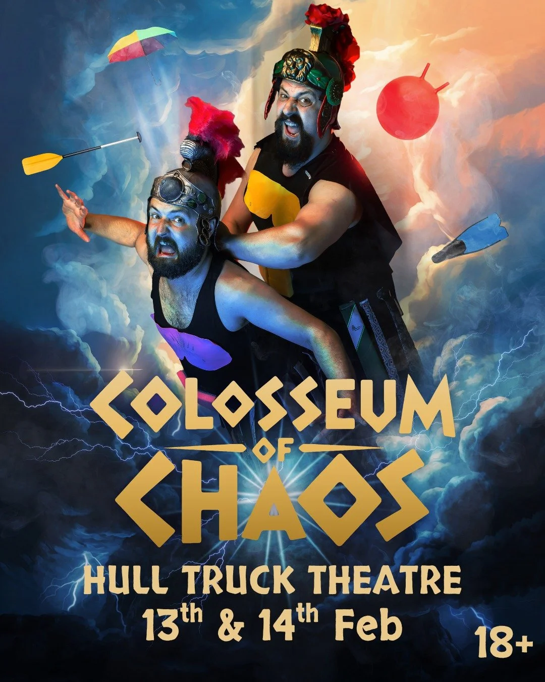 Welcome to the Colosseum, where two idiot Gladiators will fight for your enjoyment and the amusement of the Almighty Amazon Alexa.
Expect impressive fights, hilarious games and raucous fun! Grab a drink, warm up those Roman thumbs and prepare to FIGH