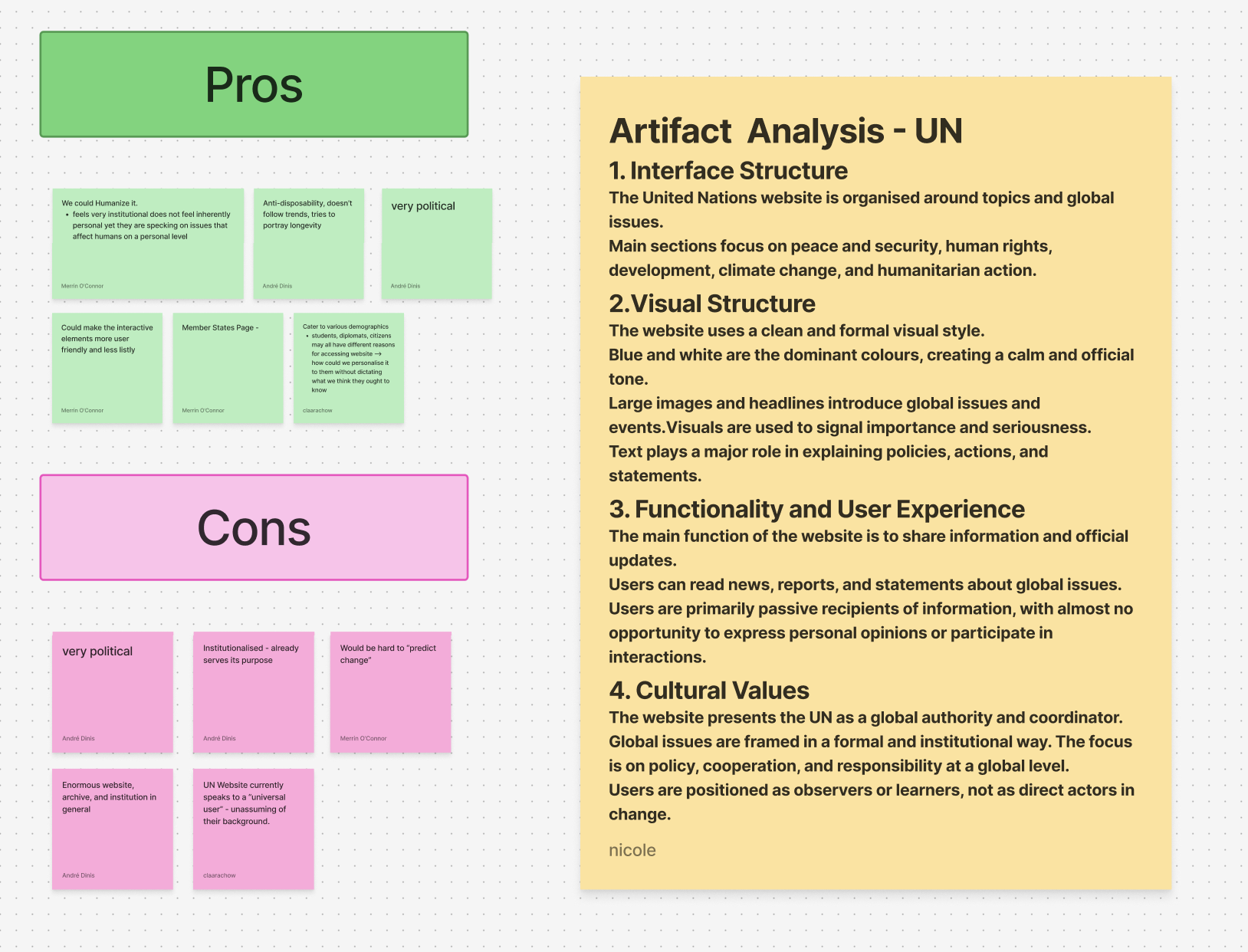 United Nations research synthesized with pros and cons.