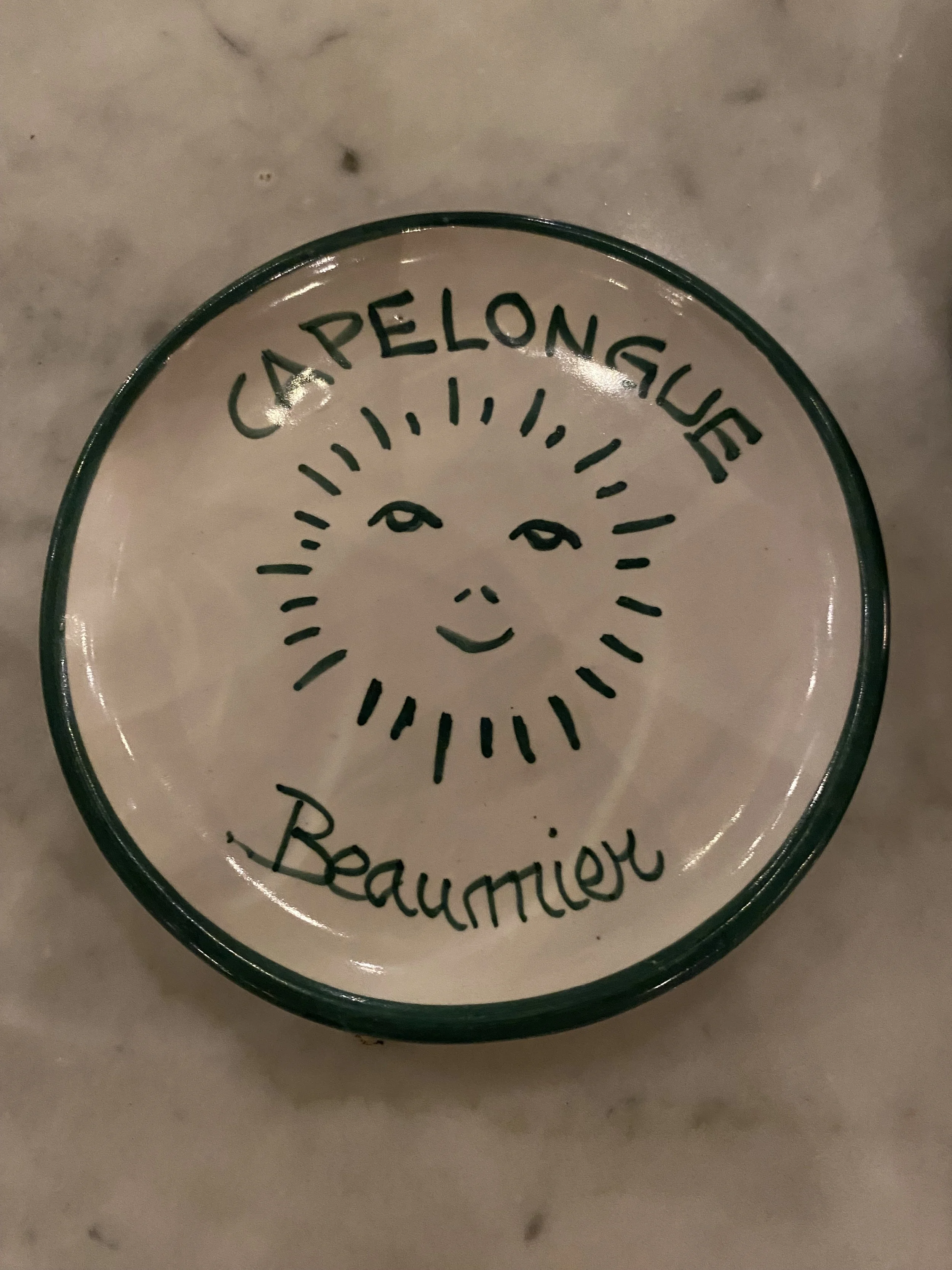 Beautiful plates at La Bergerie