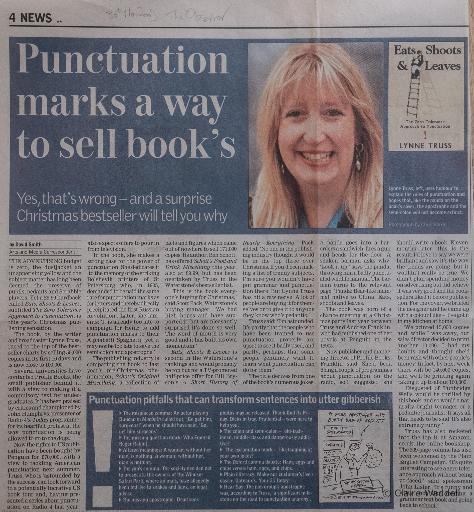 This story in the Observer made a huge impact