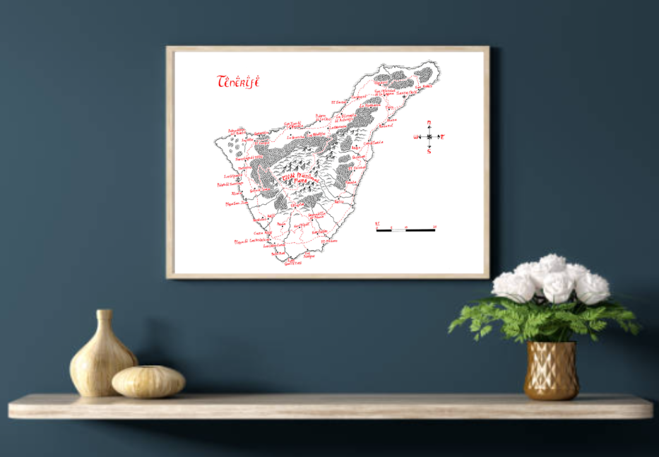Tolkien Map of Tenerife
