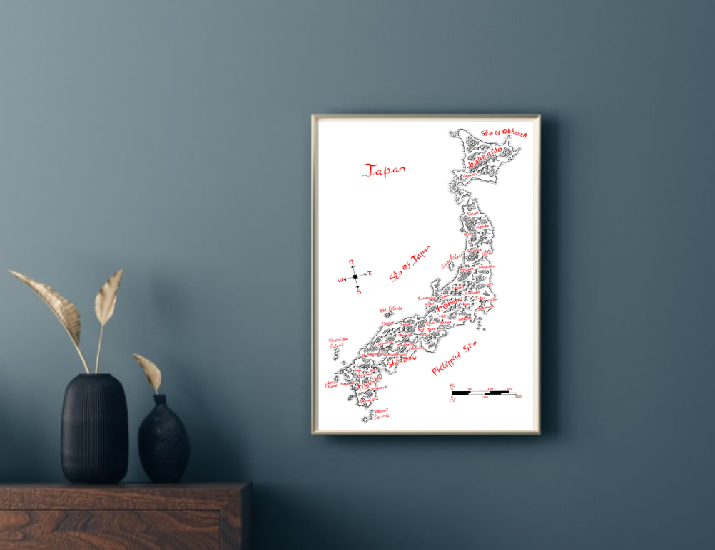 Tolkien Map of Japan