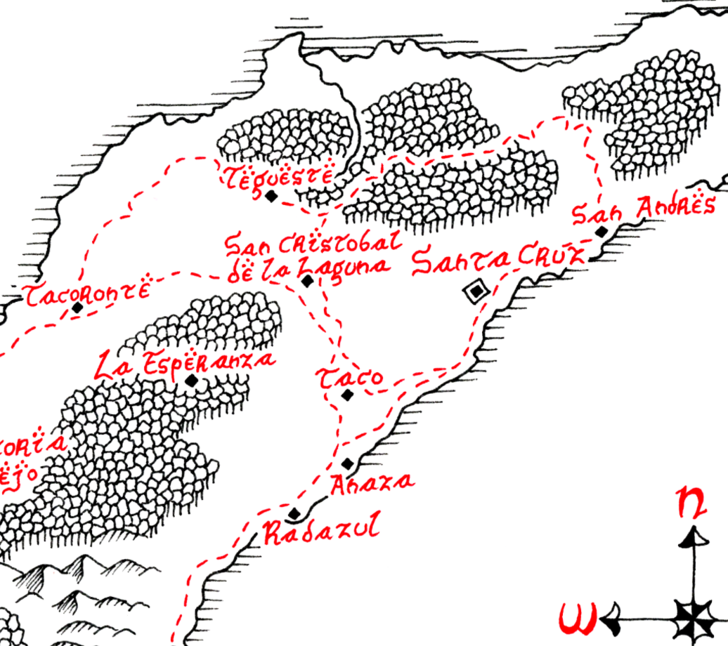 Tolkien Map of Tenerife