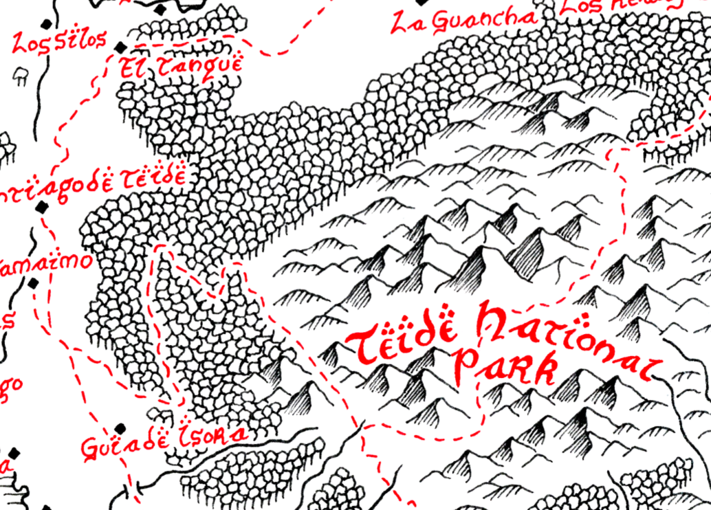 Tolkien Map of Tenerife