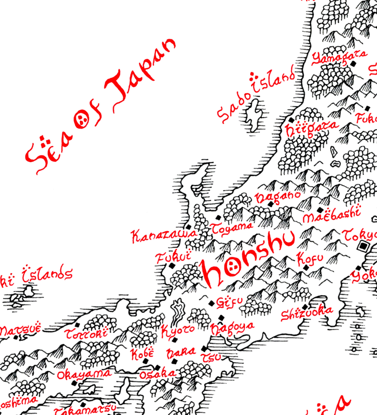 Tolkien Map of Japan