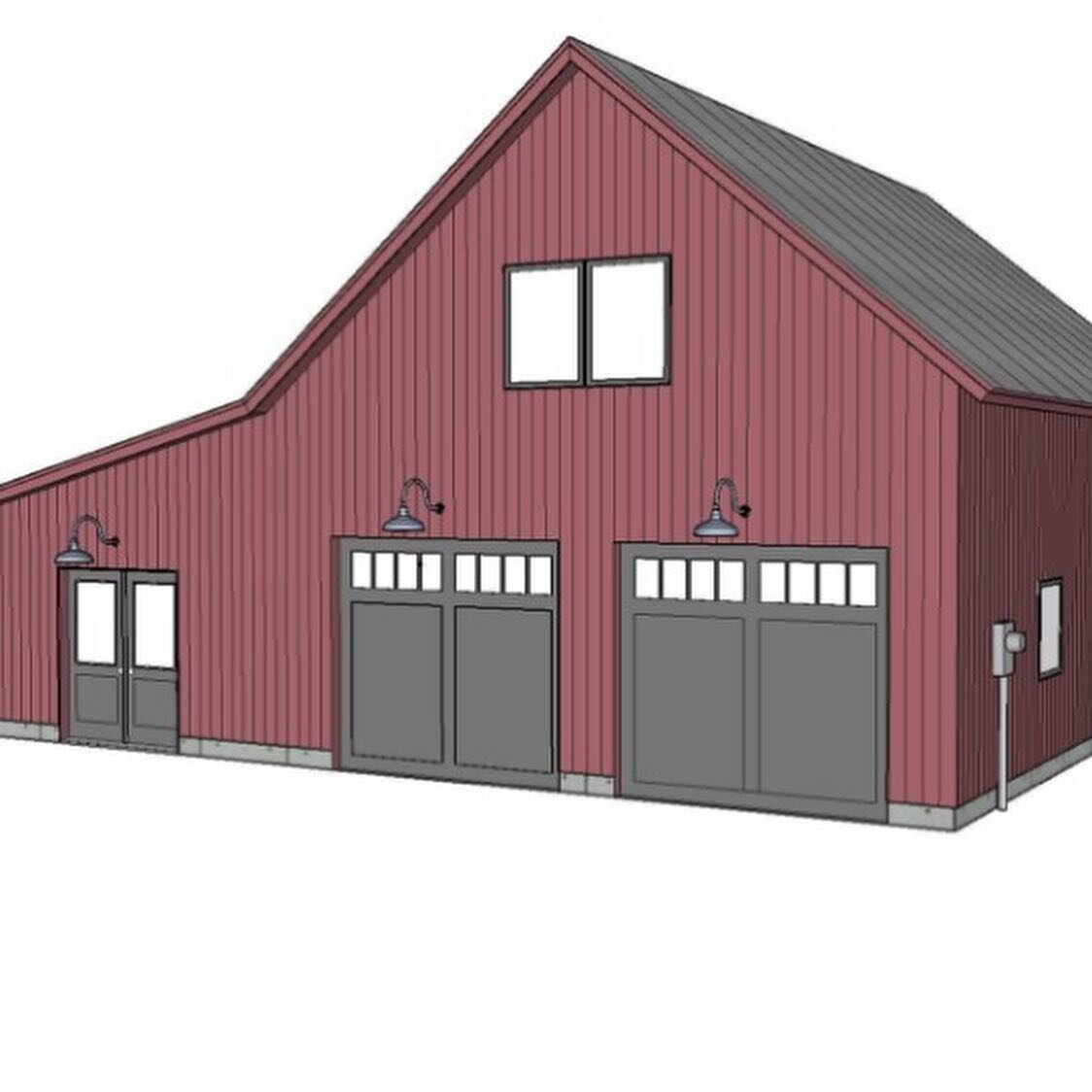I&rsquo;ve been doing a little design on the side, this structure is a 2 bay (deep) garage with woodshop and second story.  Highlights... this will house a sweet &lsquo;57 Chevy.  Also, client is really excited to have a woodshop.  The owner hired me