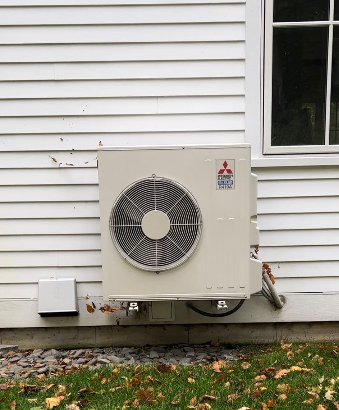 New heat pump on the ridge.  Before, after and a few in between.  Also an opportunity to address the hrv supply, intake and exhaust for the dryer to be in compliance.  The old unit was doing fine, but plagued with a few quality issues, I elected to b