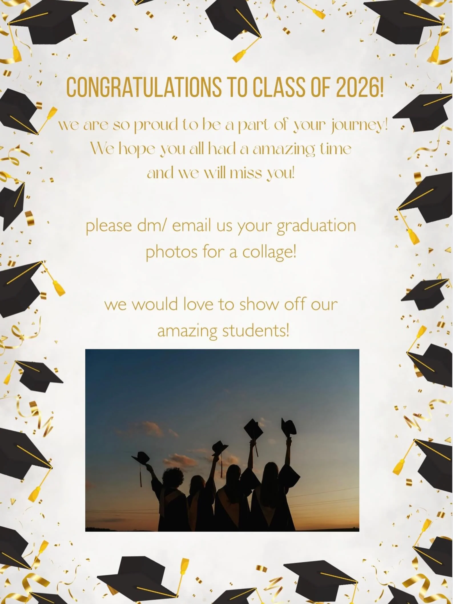 Send in your graduation photos!