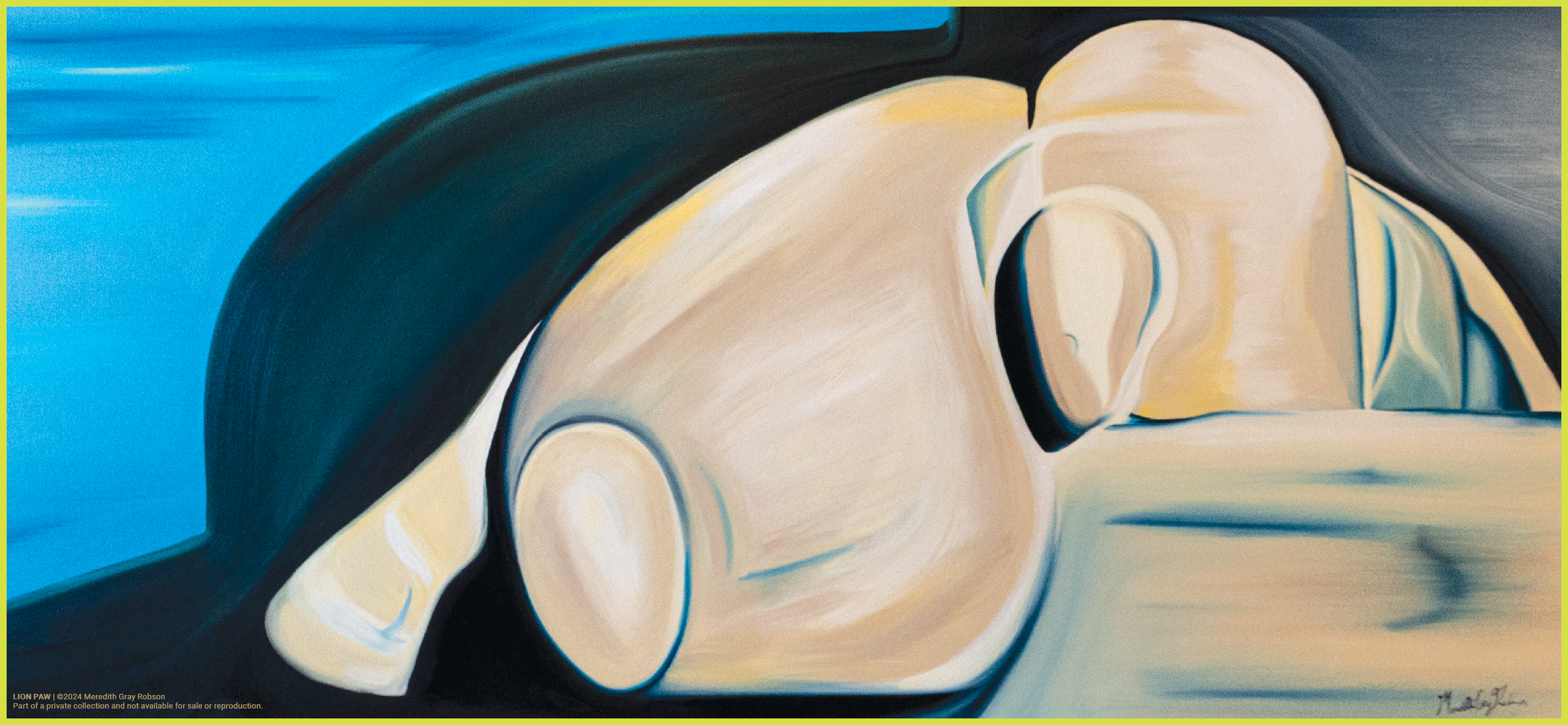 Lion Paw | Oil Painting on Canvas 6' x 3'