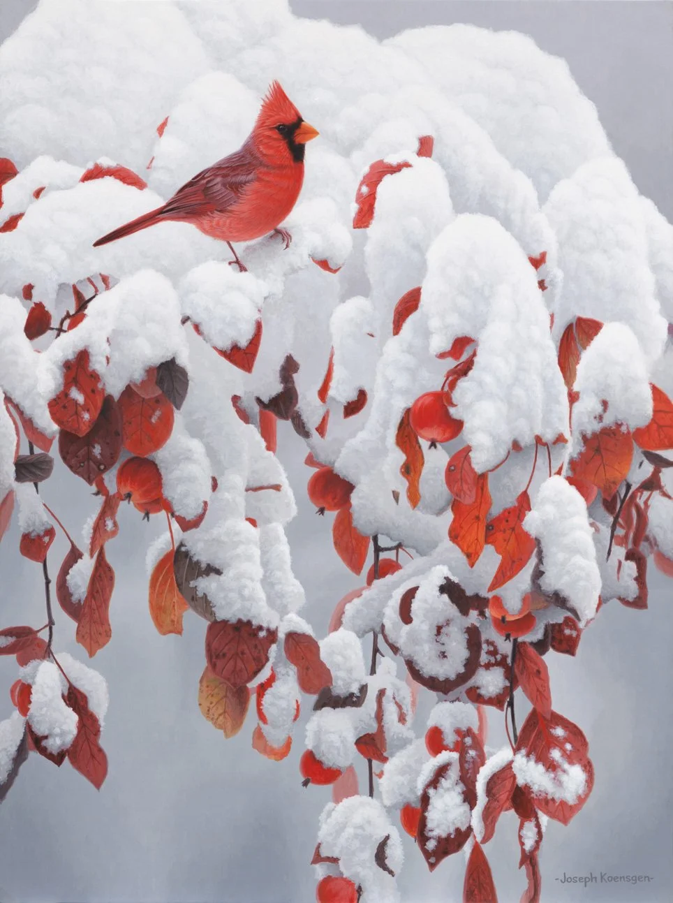 Winter Reds - 24 x 18"